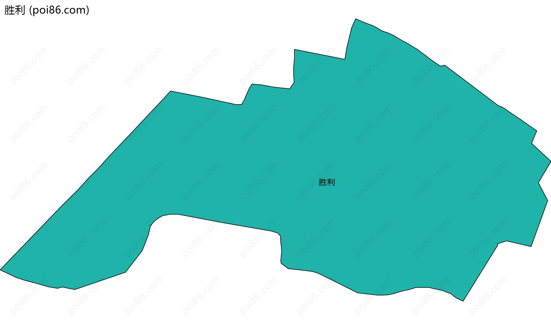 胜利边界地图