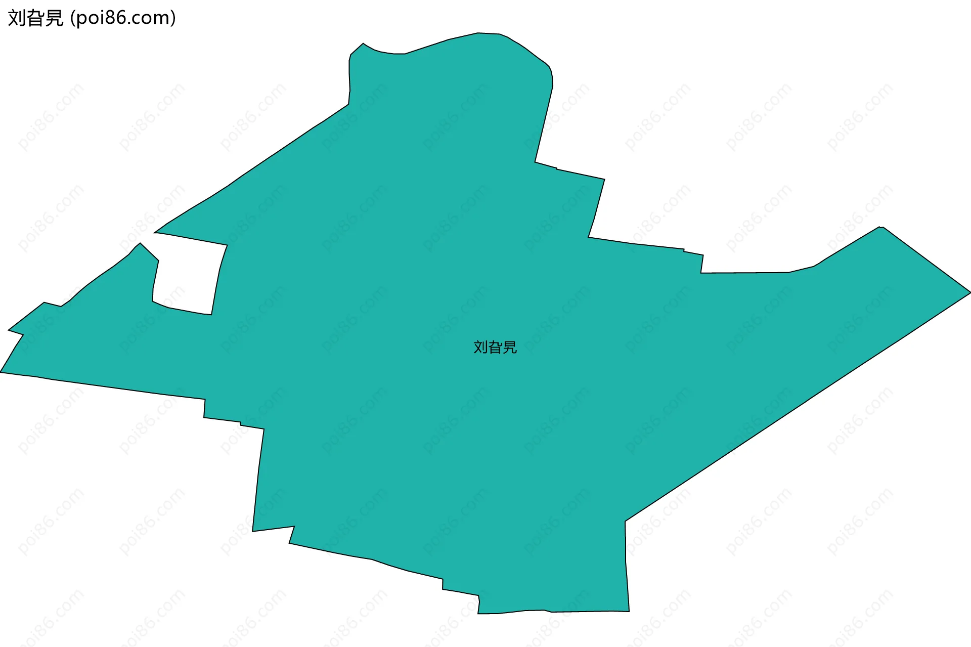 刘旮旯边界地图