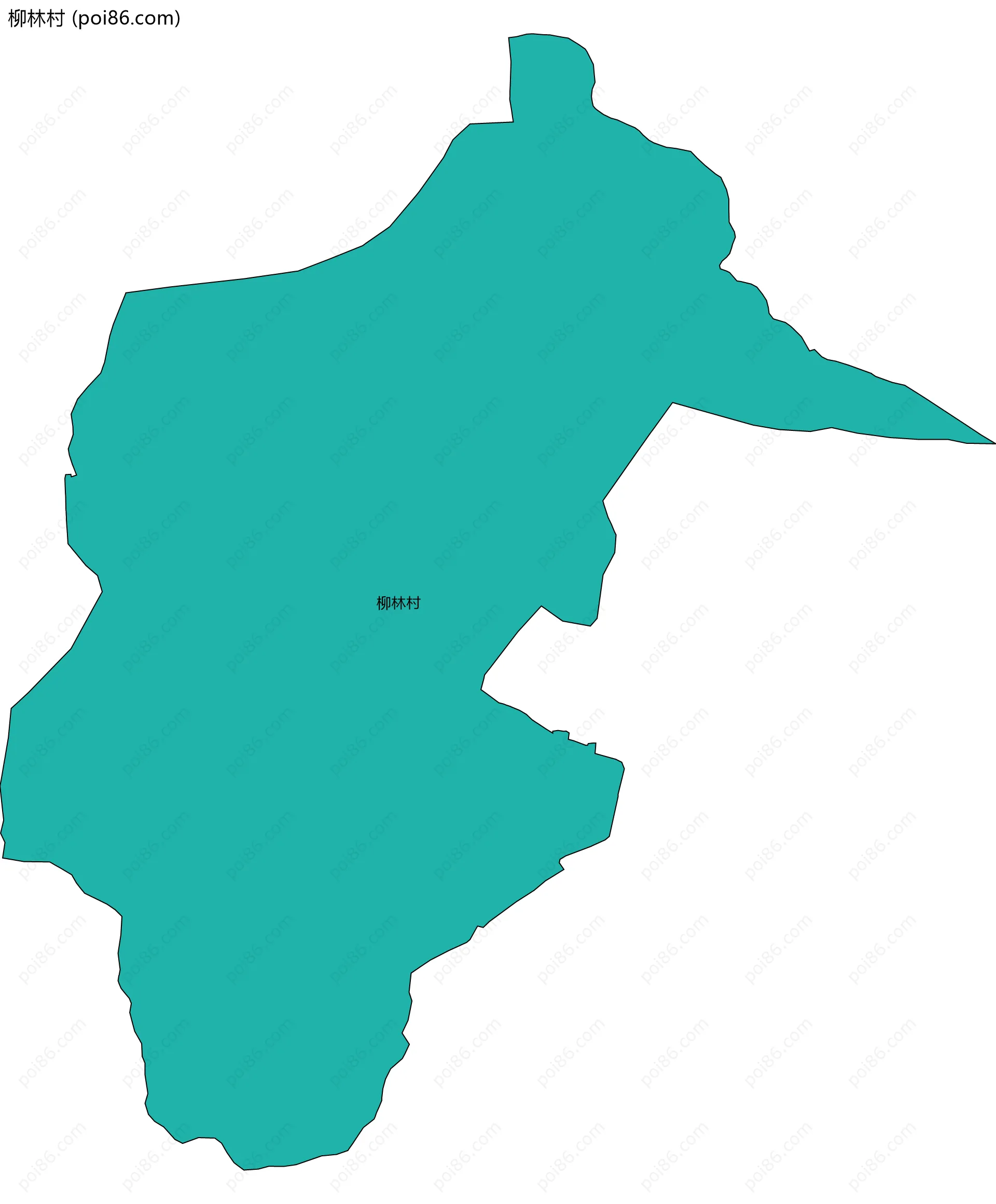 柳林村边界地图