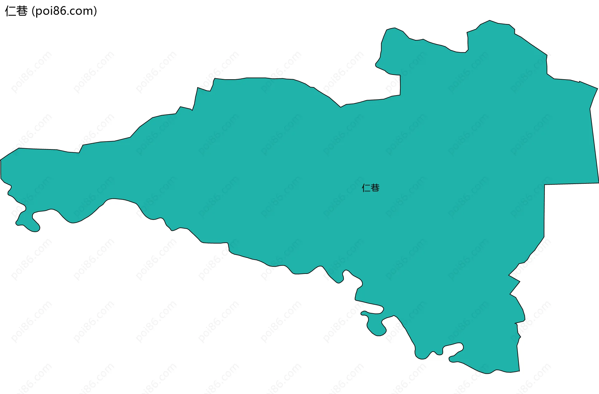 仁巷边界地图