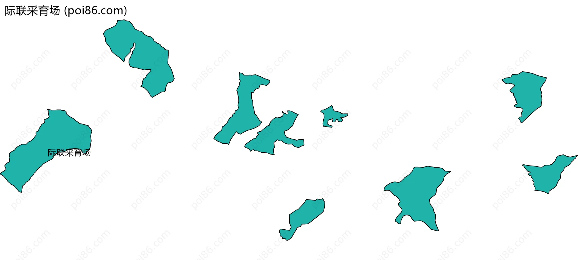 际联采育场边界地图