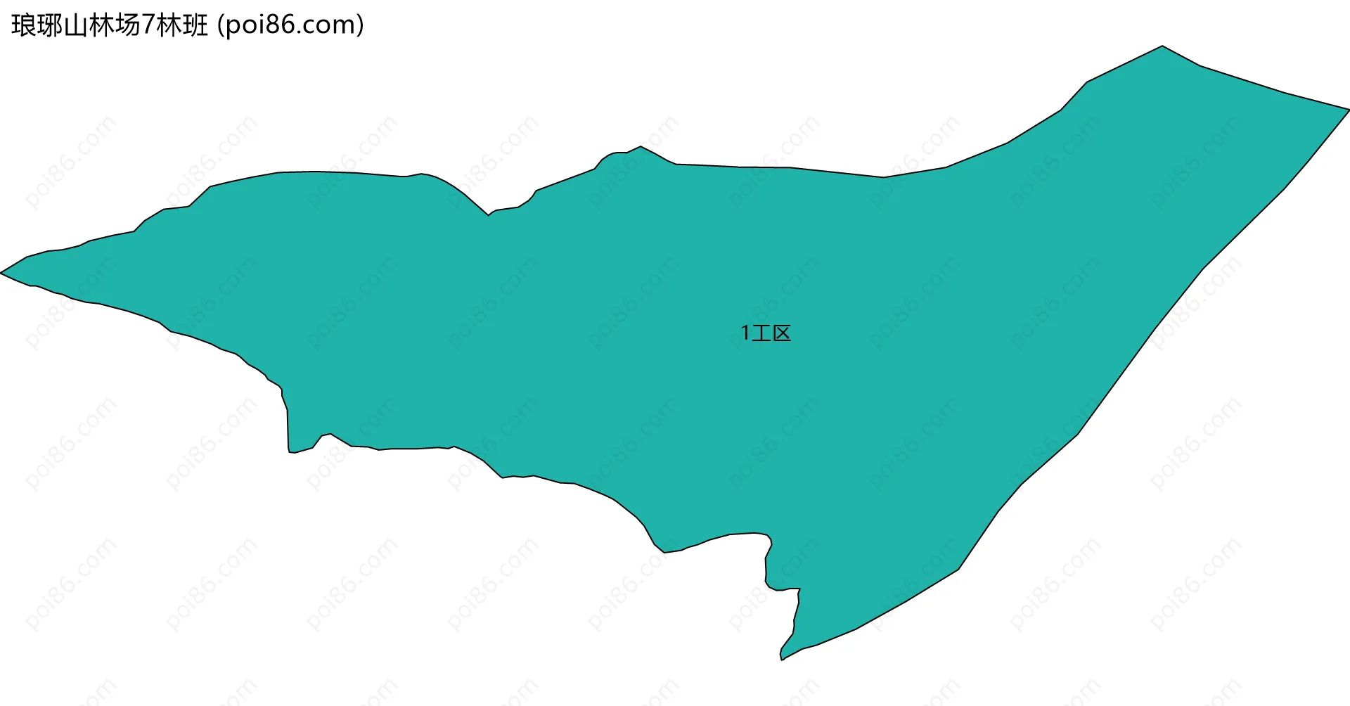 琅琊山林场7林班边界地图(五级行政区划)