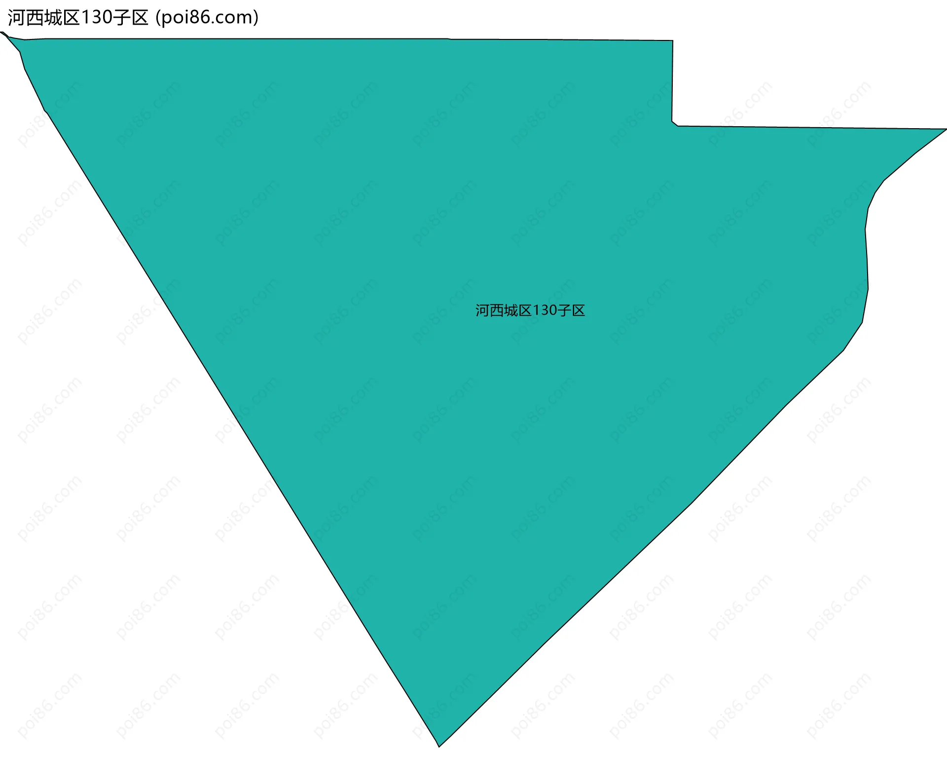 河西城区130子区边界地图