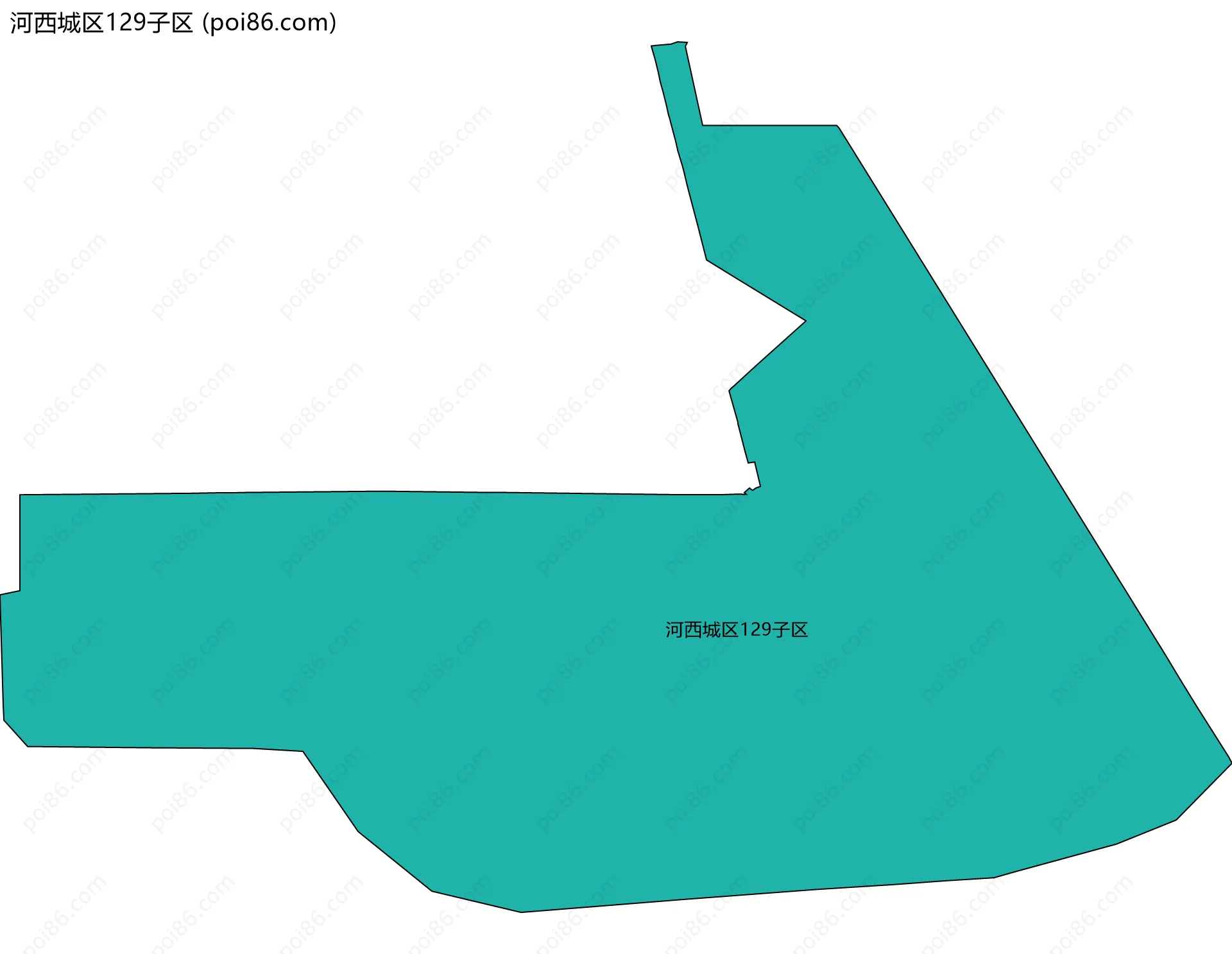 河西城区129子区边界地图