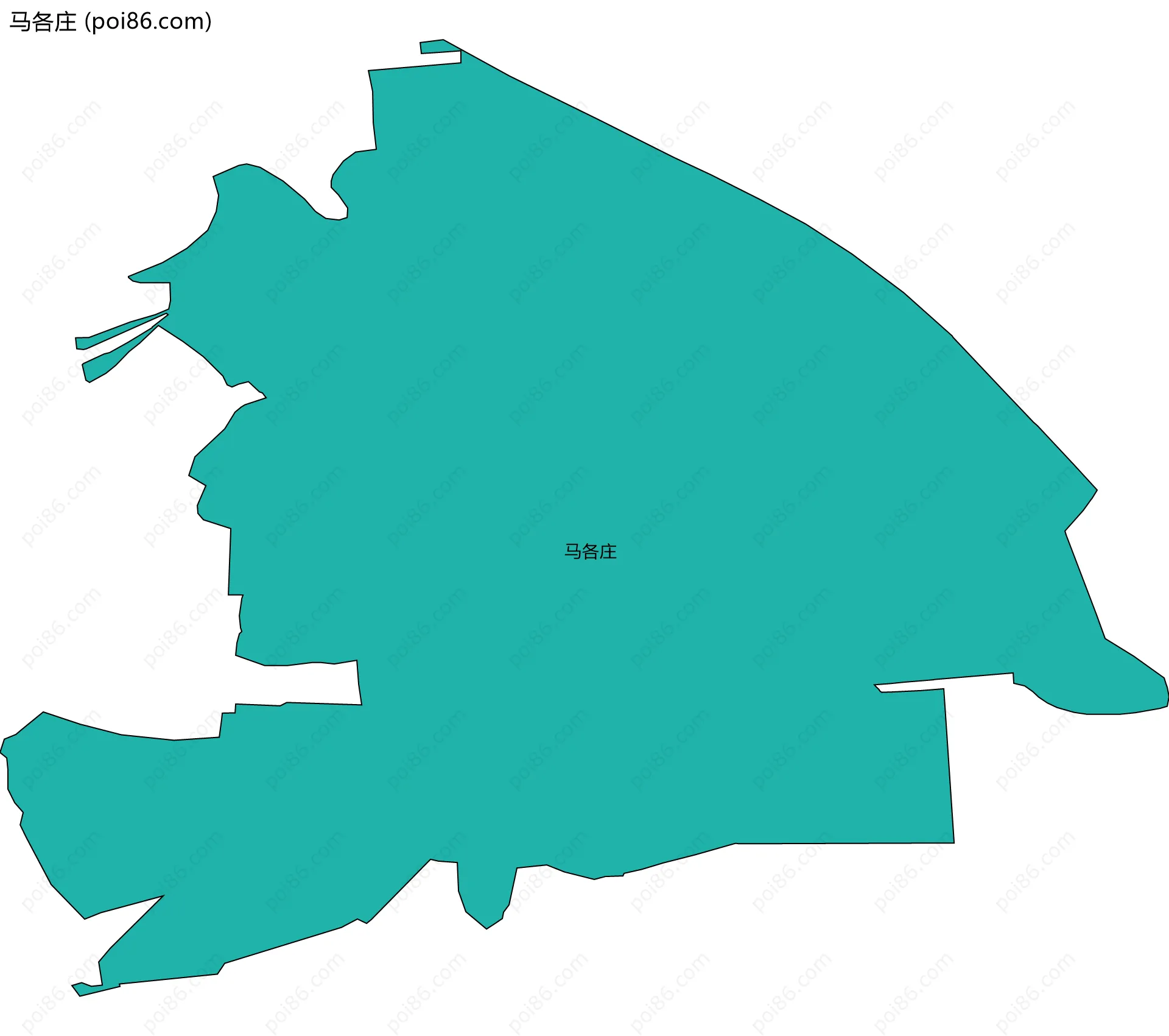 马各庄边界地图