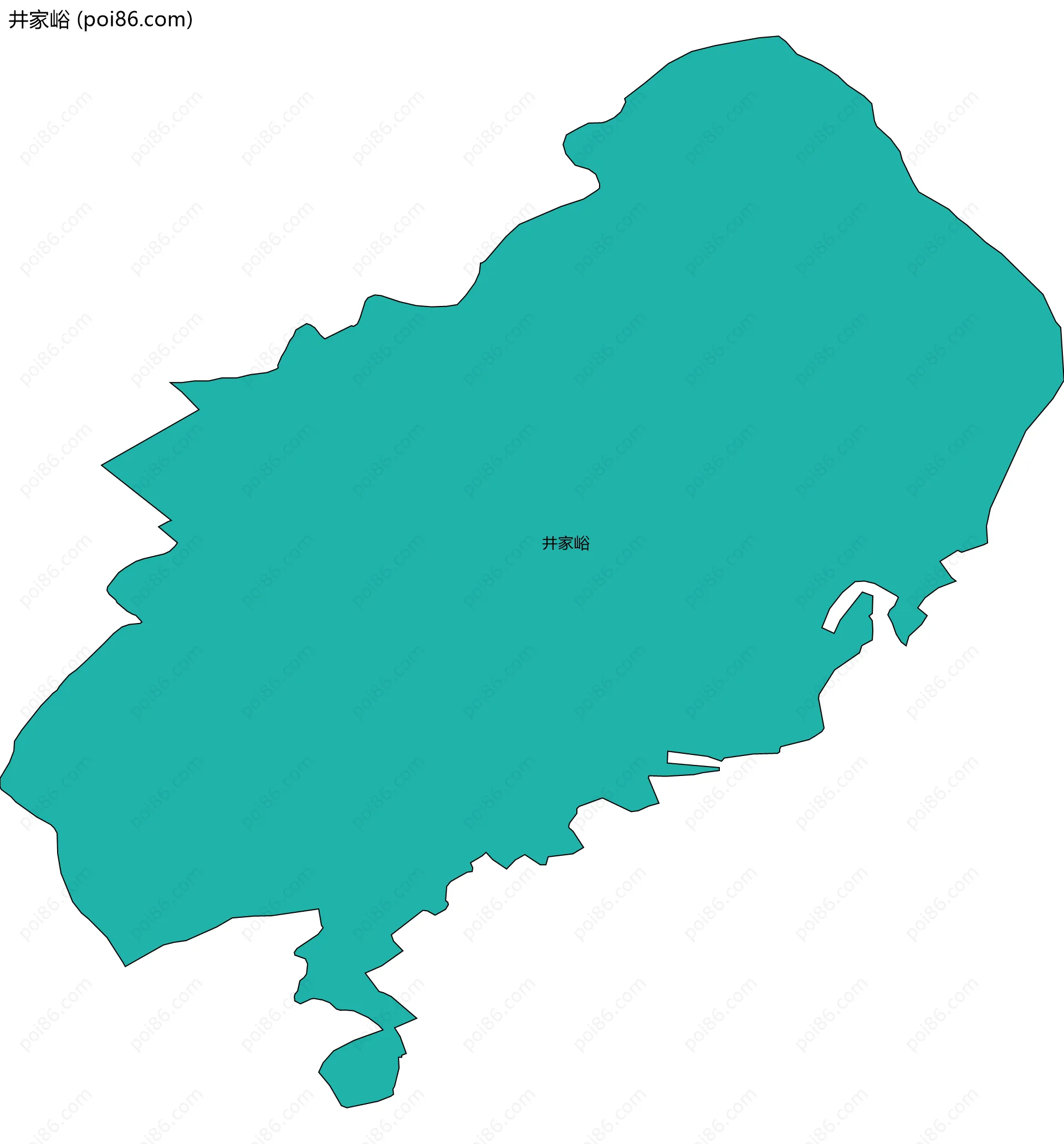 井家峪边界地图