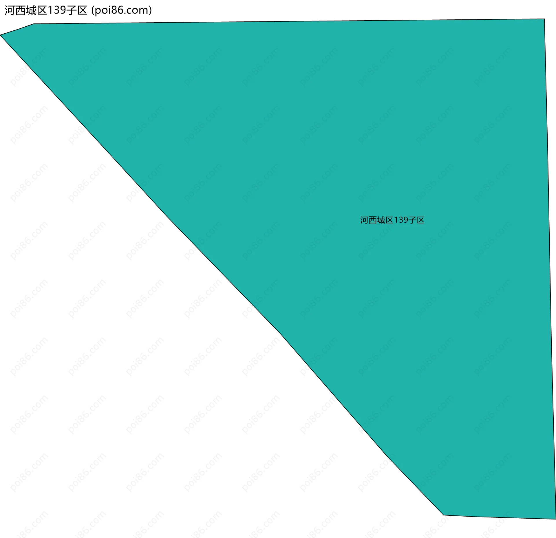 河西城区139子区边界地图