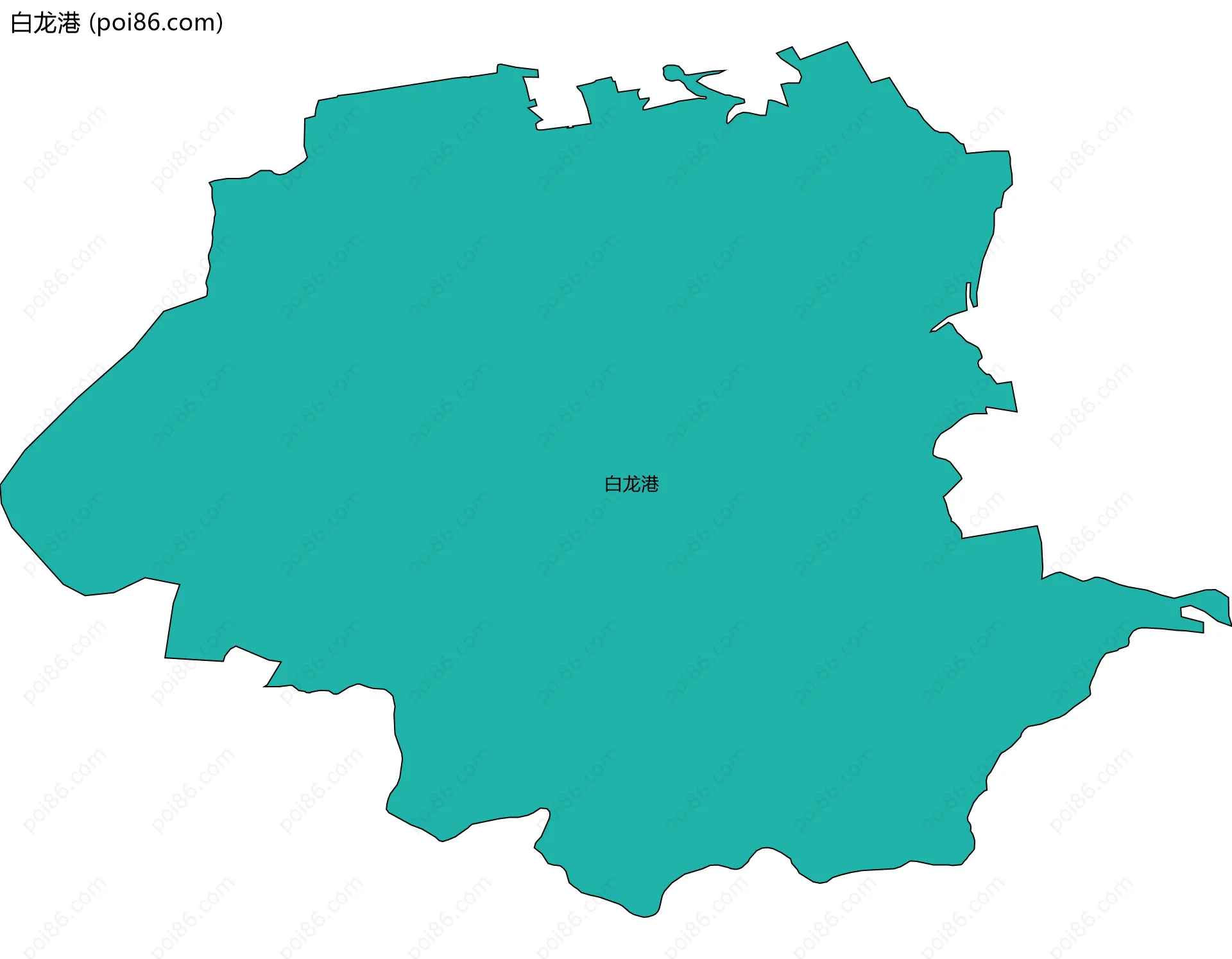 白龙港边界地图