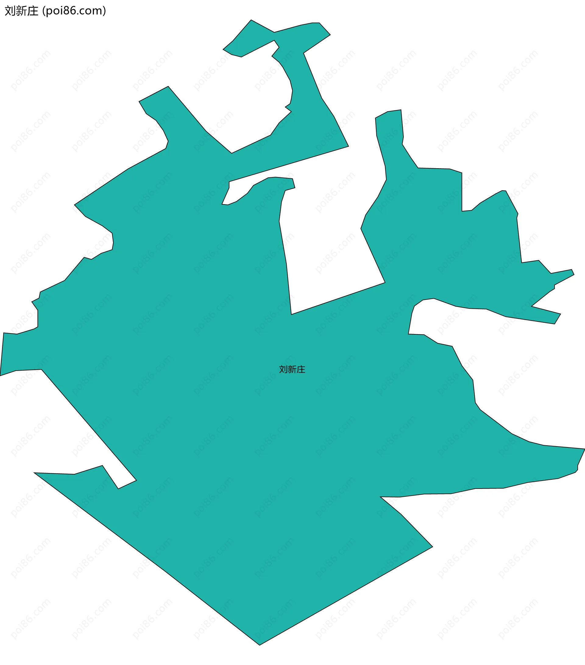 刘新庄边界地图