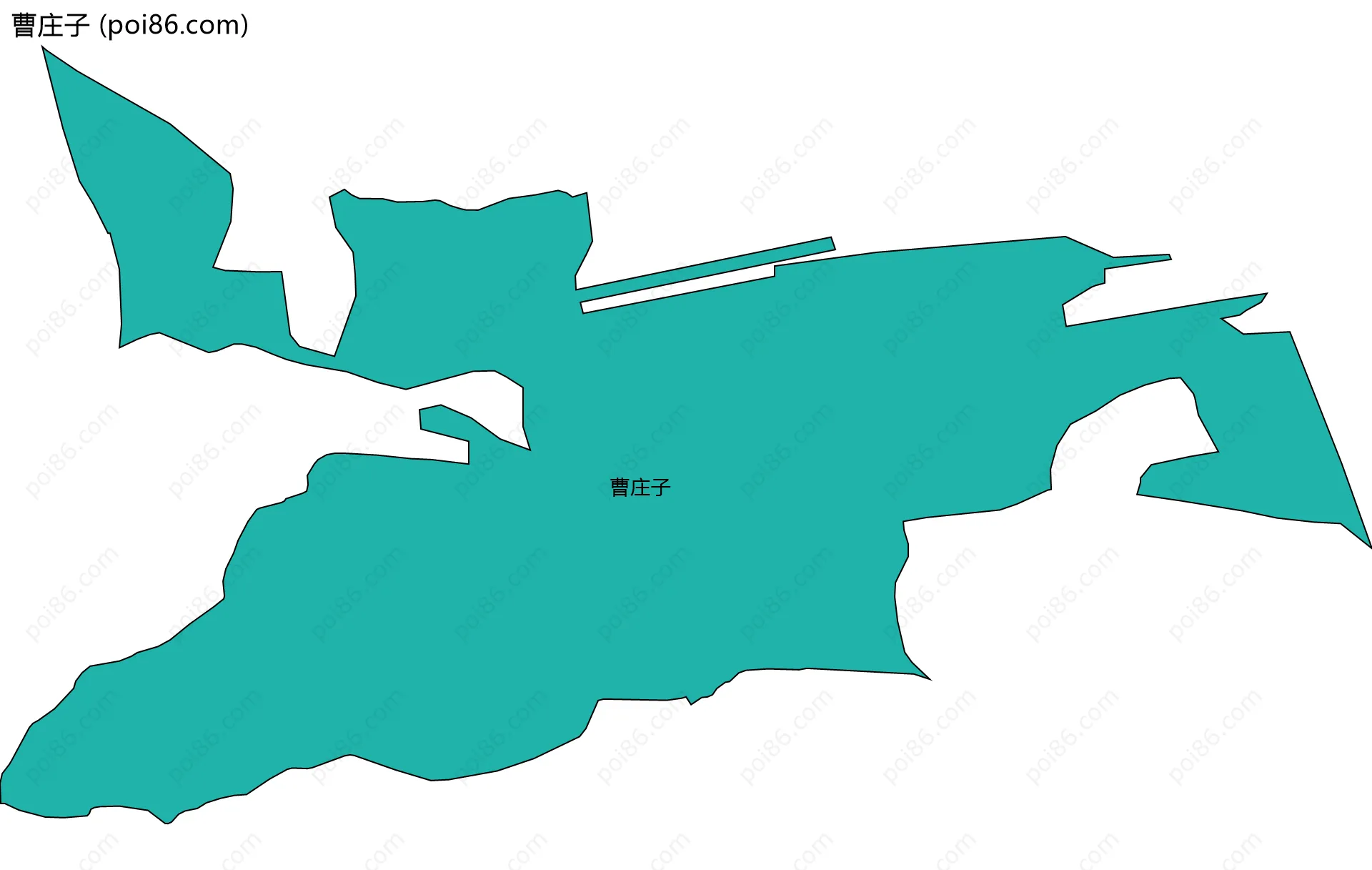 曹庄子边界地图