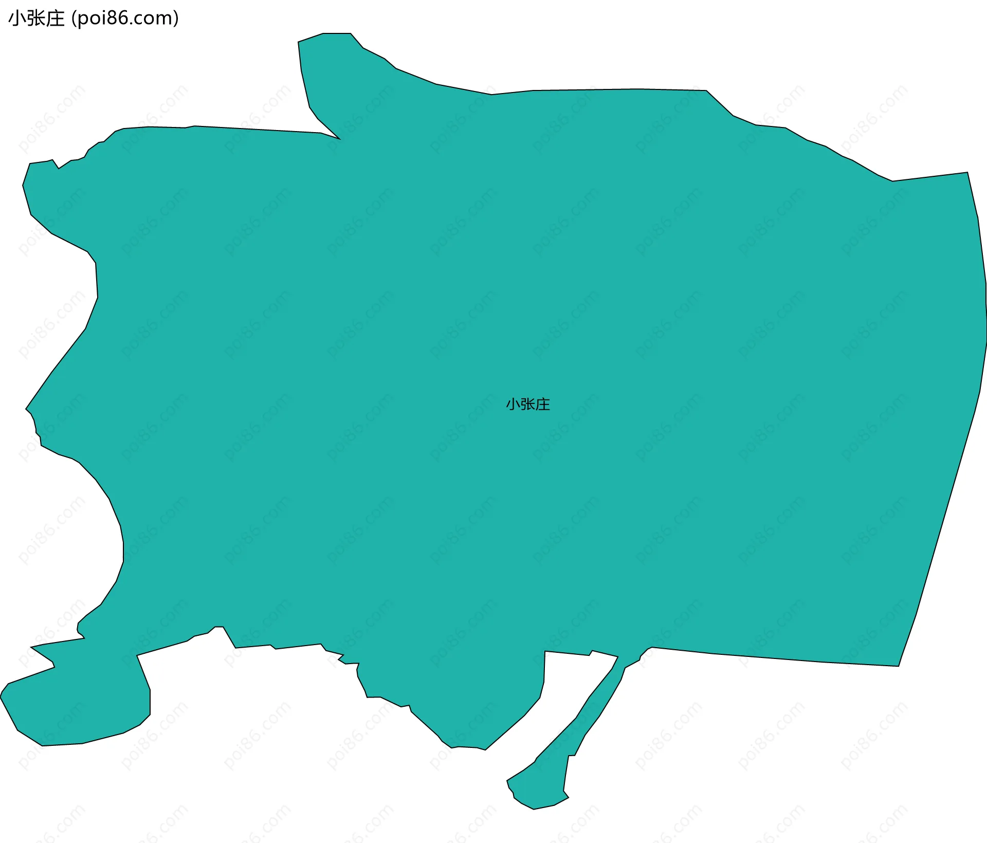 小张庄边界地图