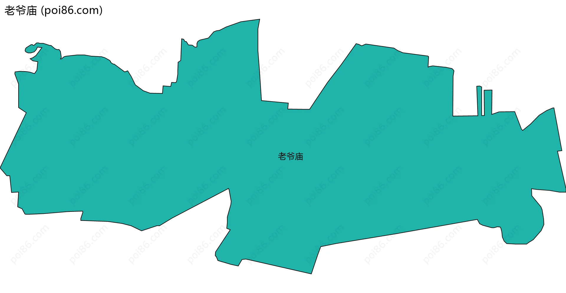 老爷庙边界地图