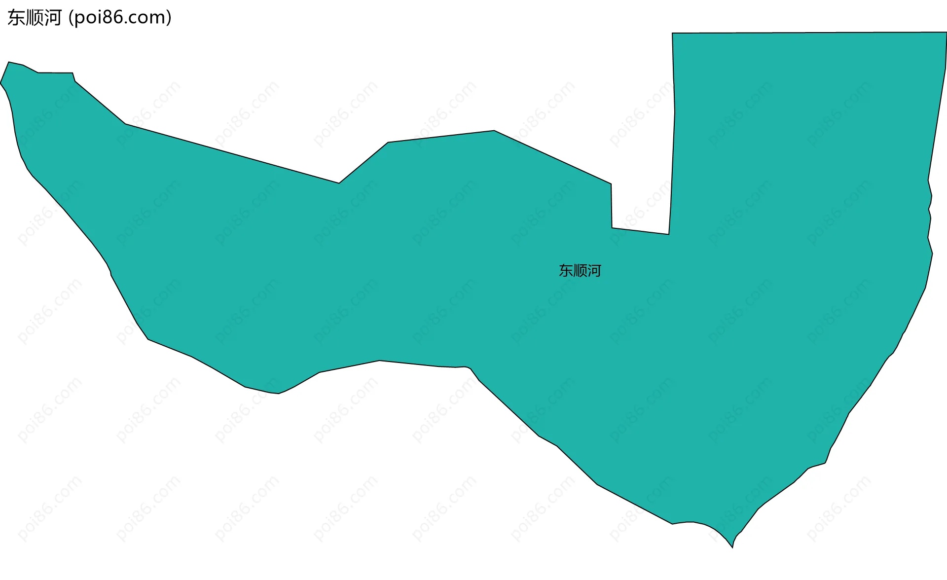 东顺河边界地图