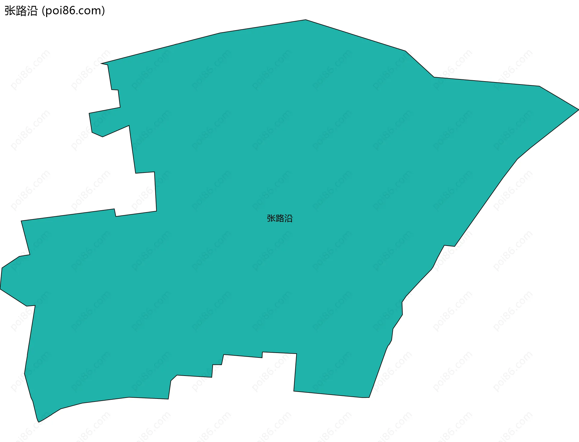 张路沿边界地图