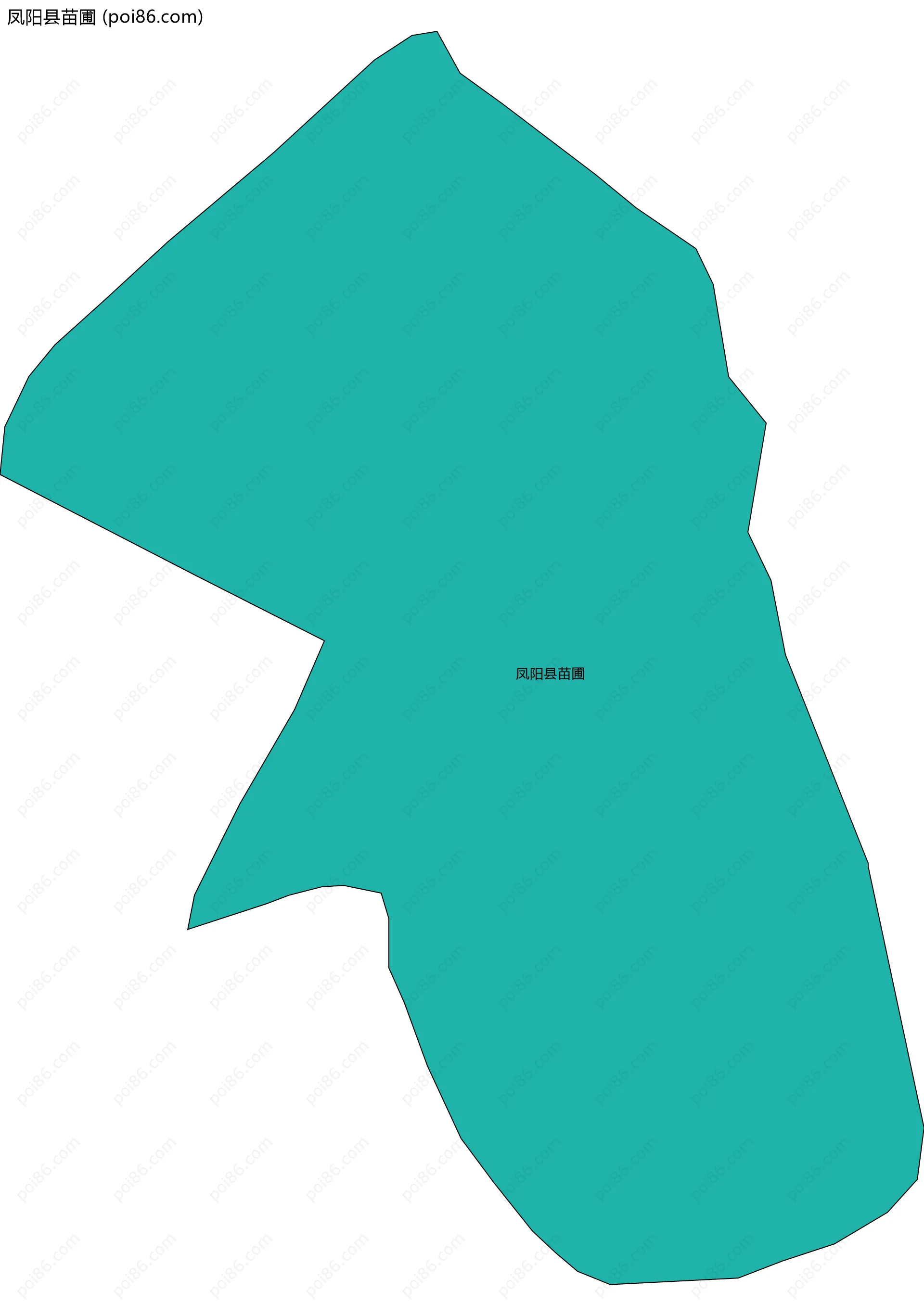 凤阳县苗圃边界地图