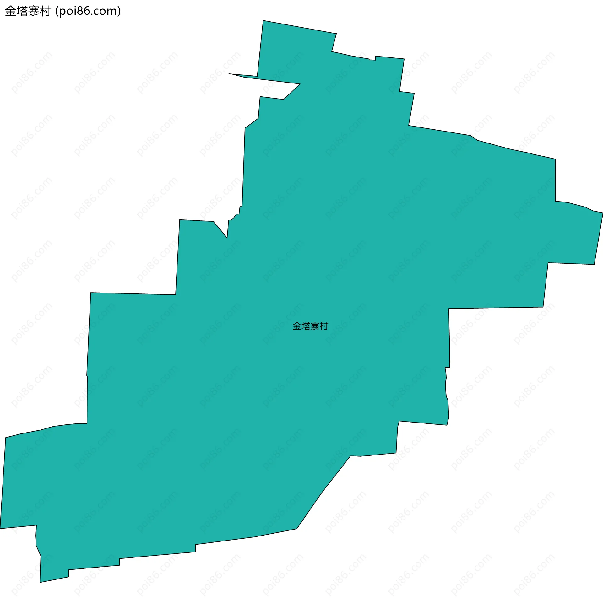 金塔寨村边界地图