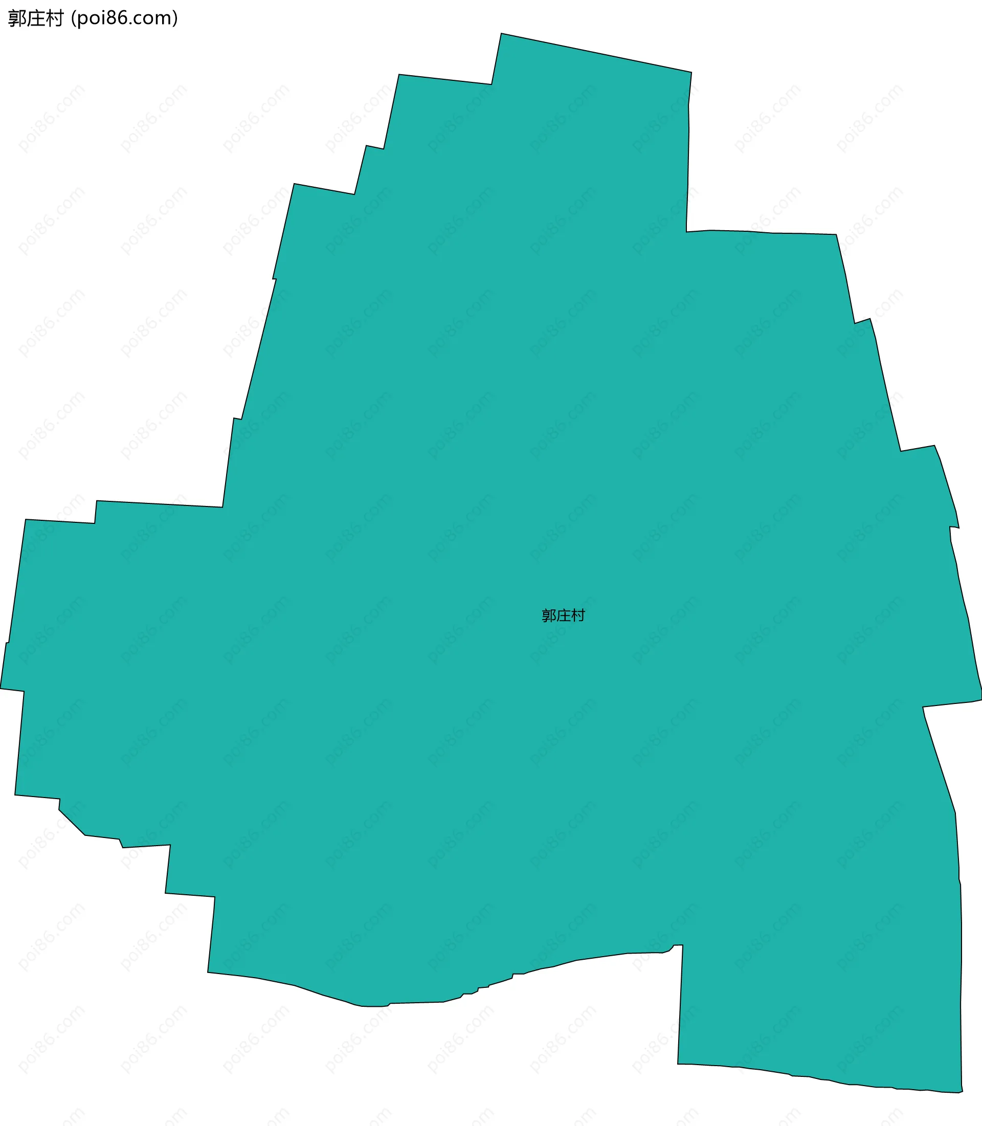 郭庄村边界地图