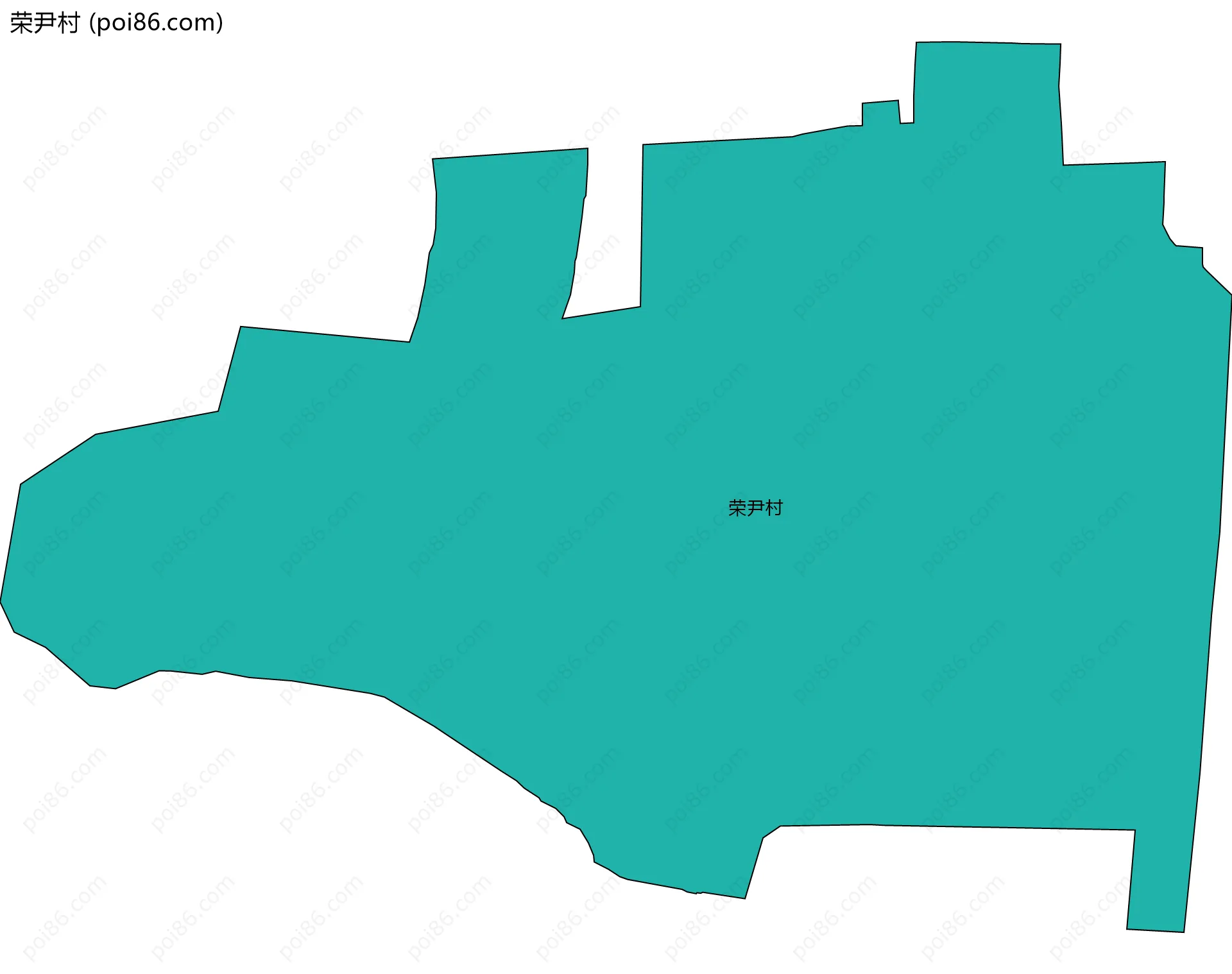 荣尹村边界地图
