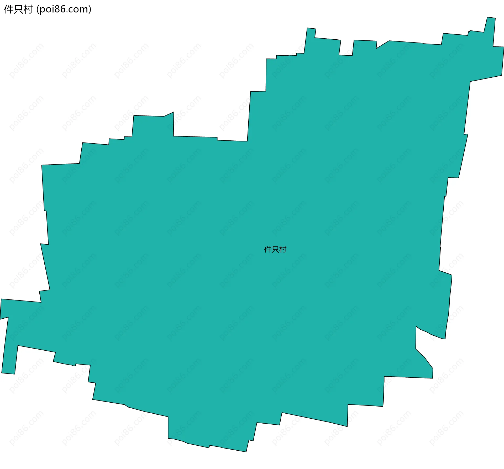 件只村边界地图