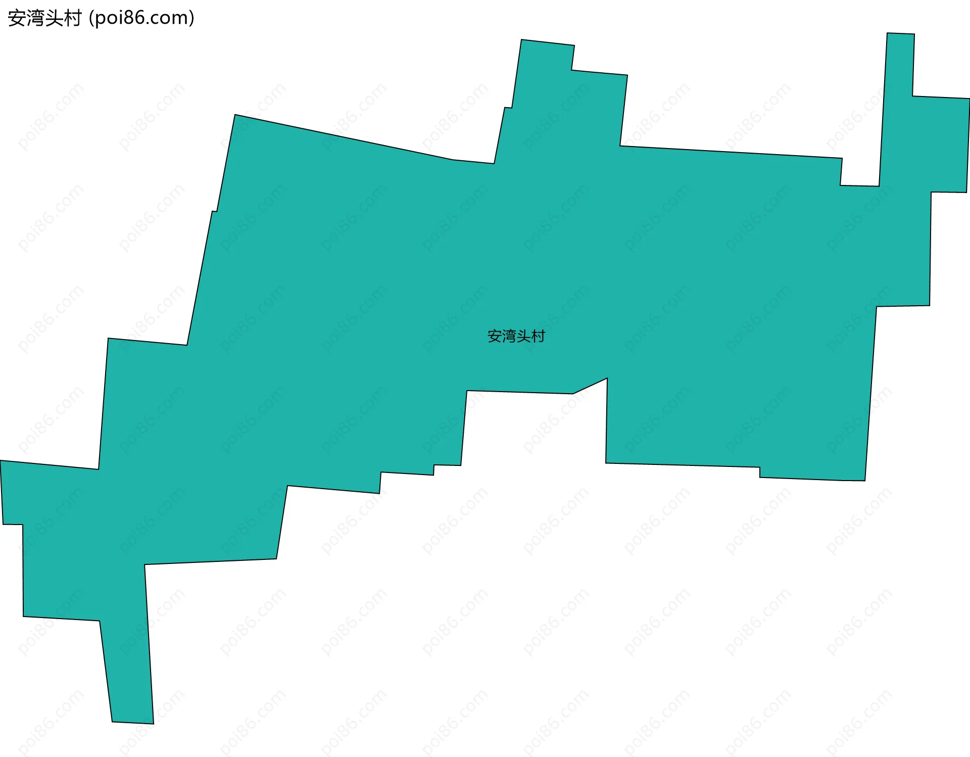 安湾头村边界地图