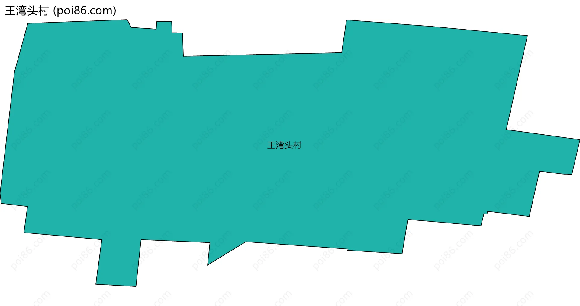 王湾头村边界地图