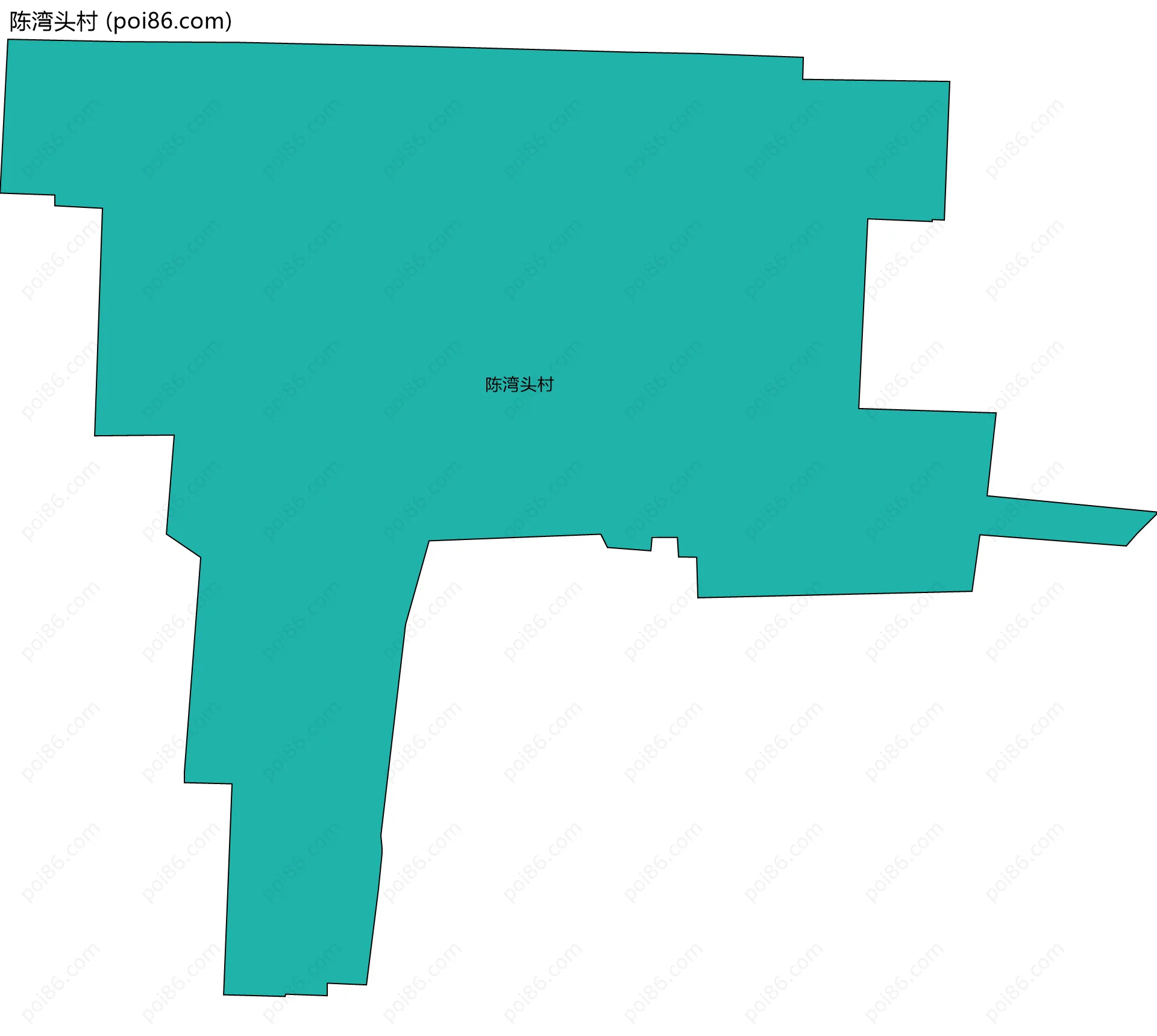 陈湾头村边界地图