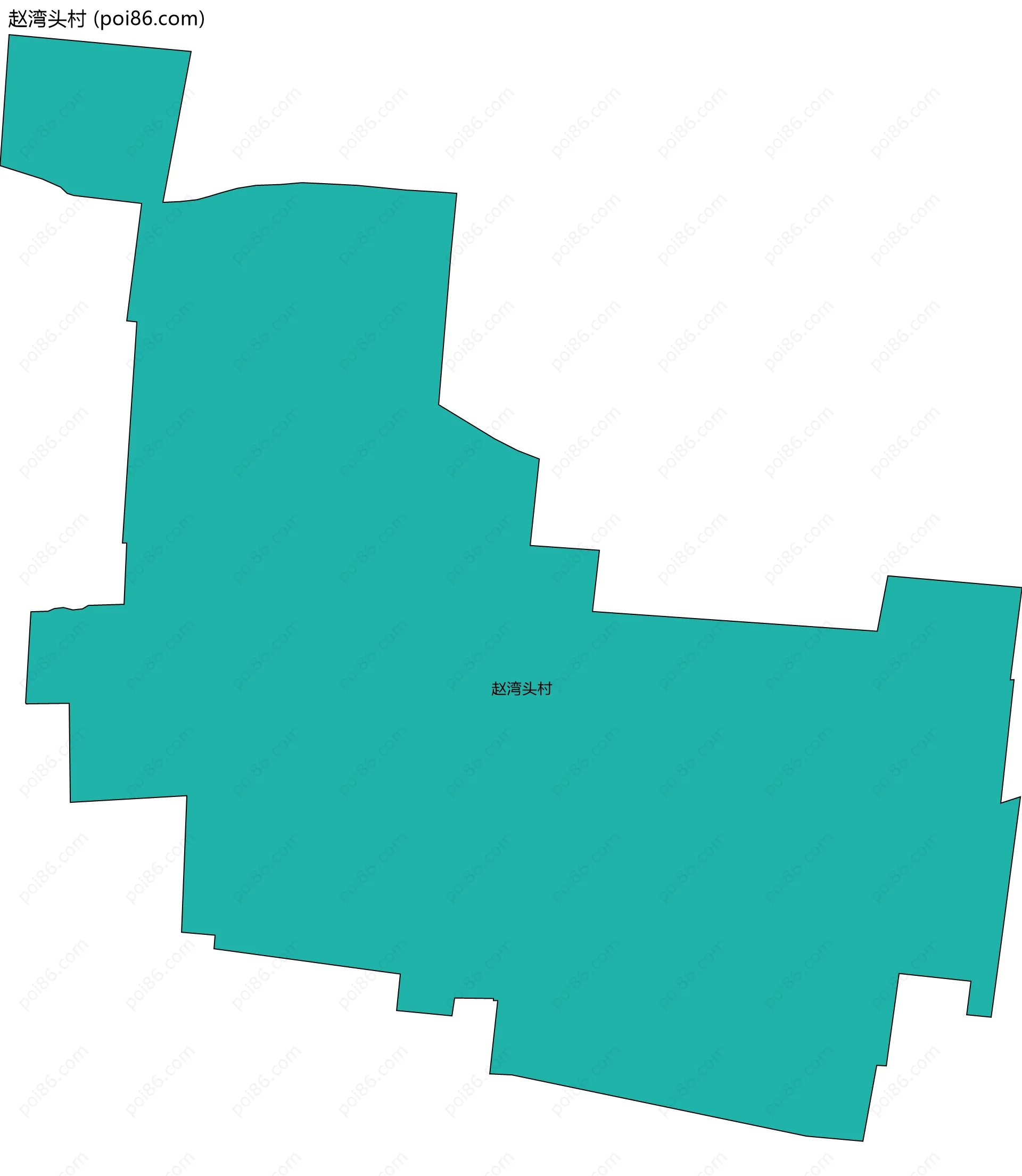 赵湾头村边界地图