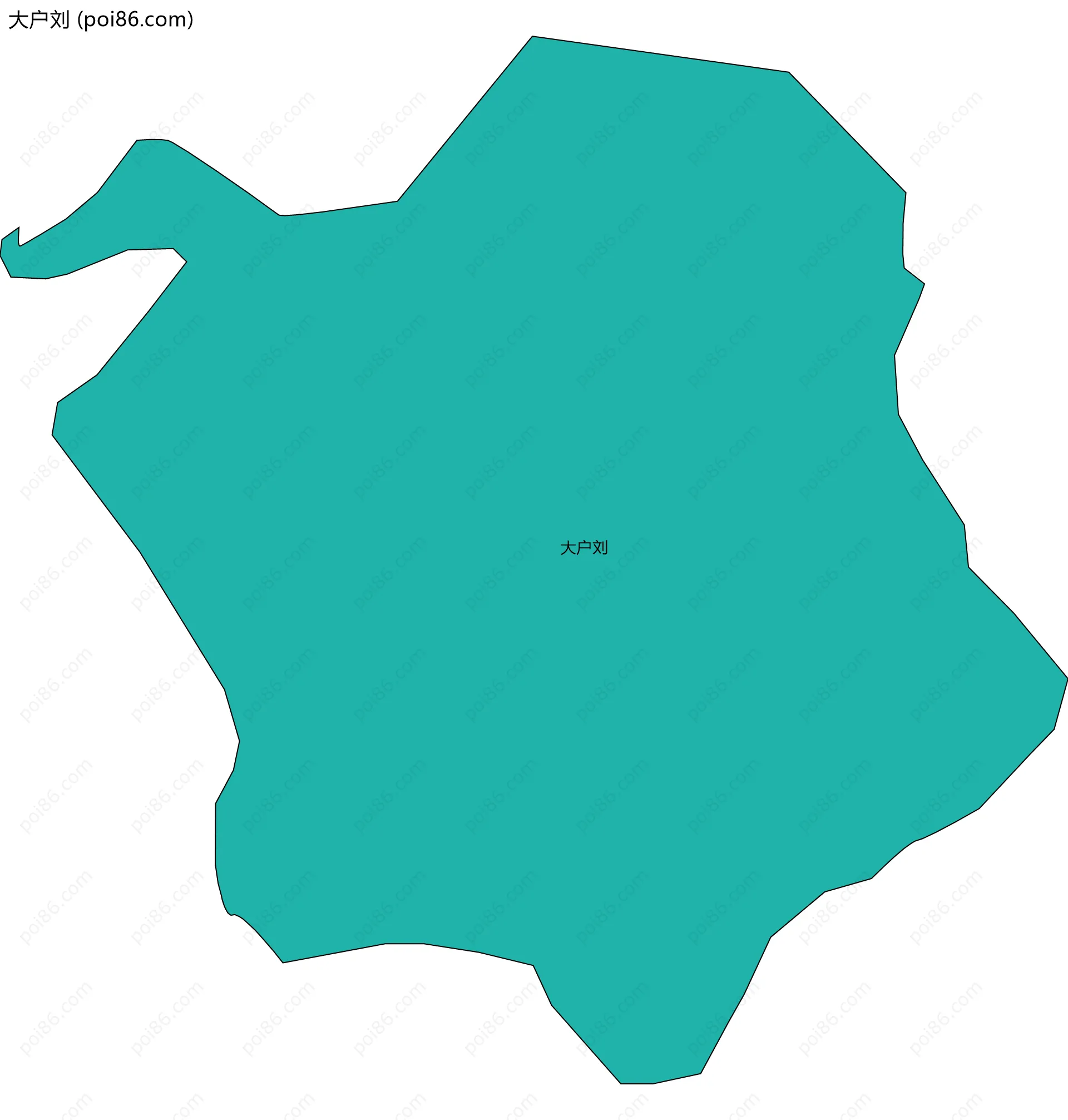 大户刘边界地图