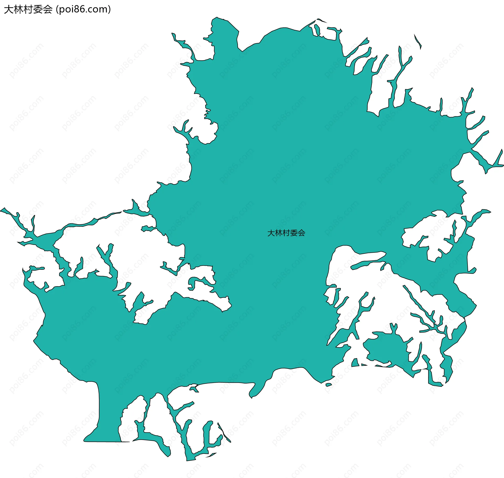 大林村委会边界地图