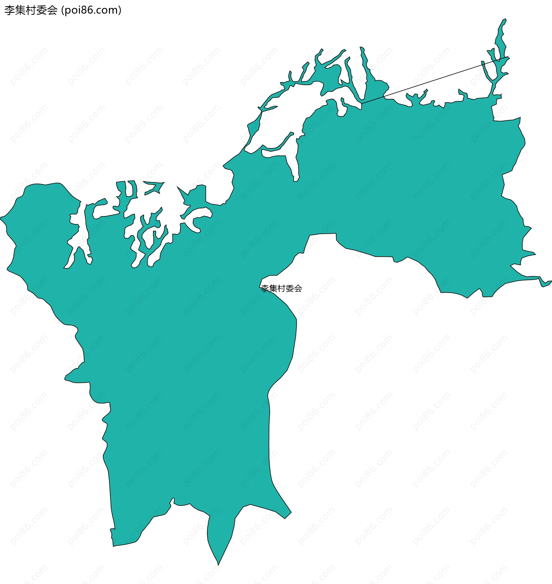 李集村委会边界地图