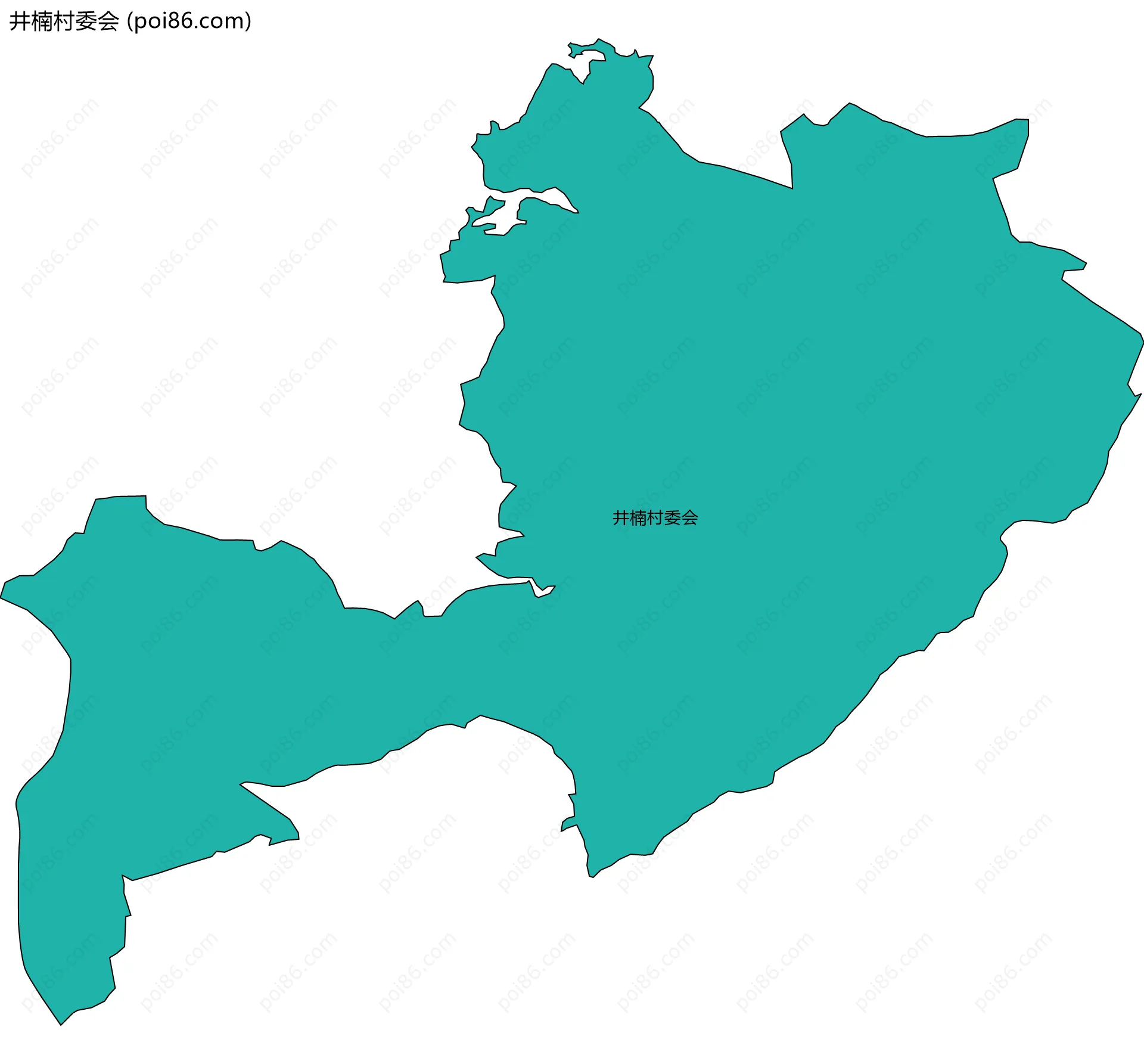 井楠村委会边界地图