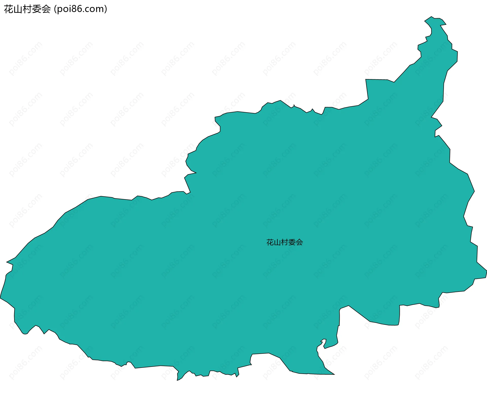 花山村委会边界地图