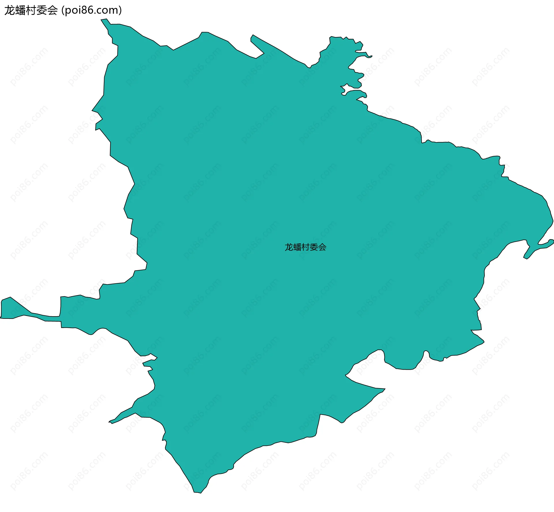 龙蟠村委会边界地图