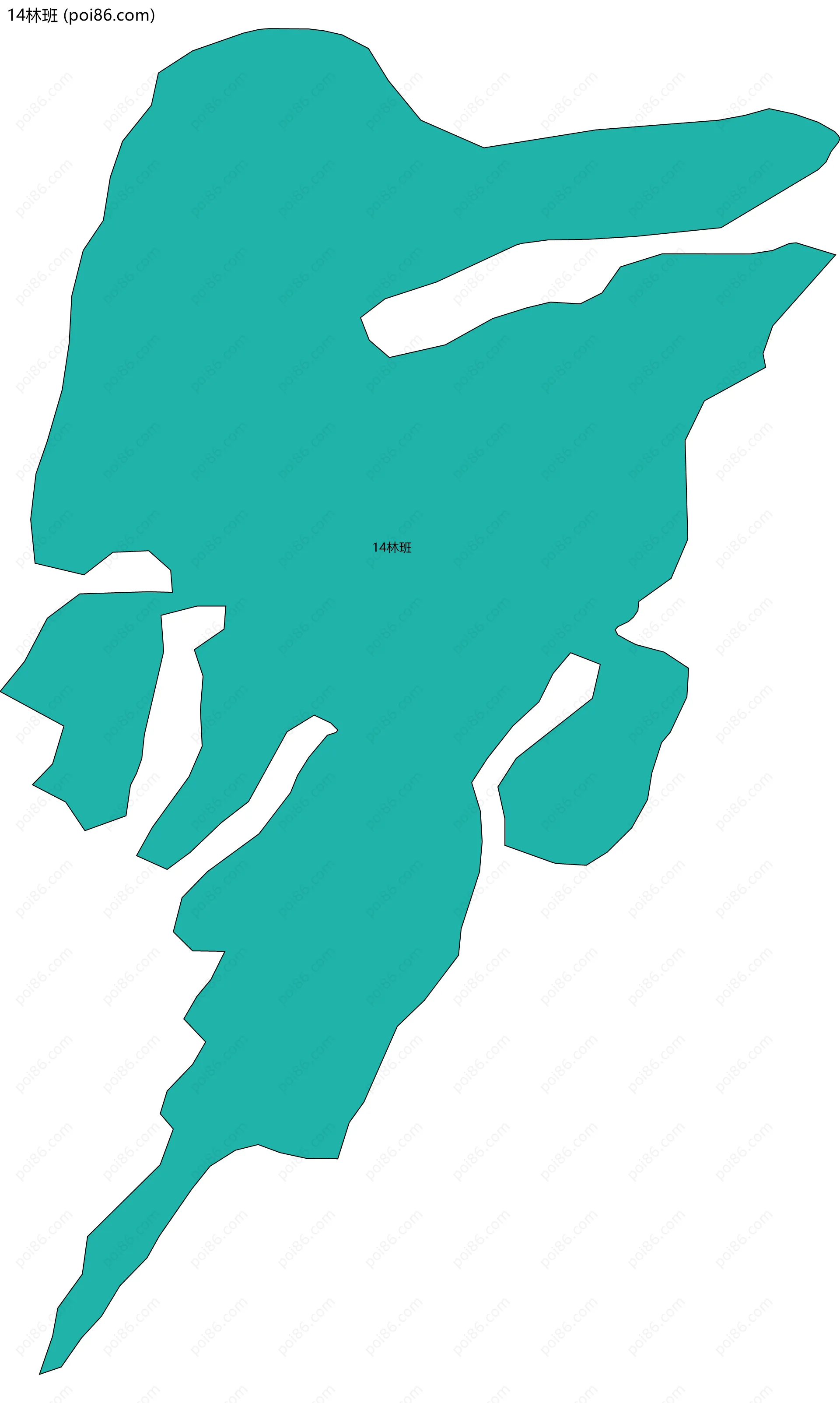 14林班边界地图