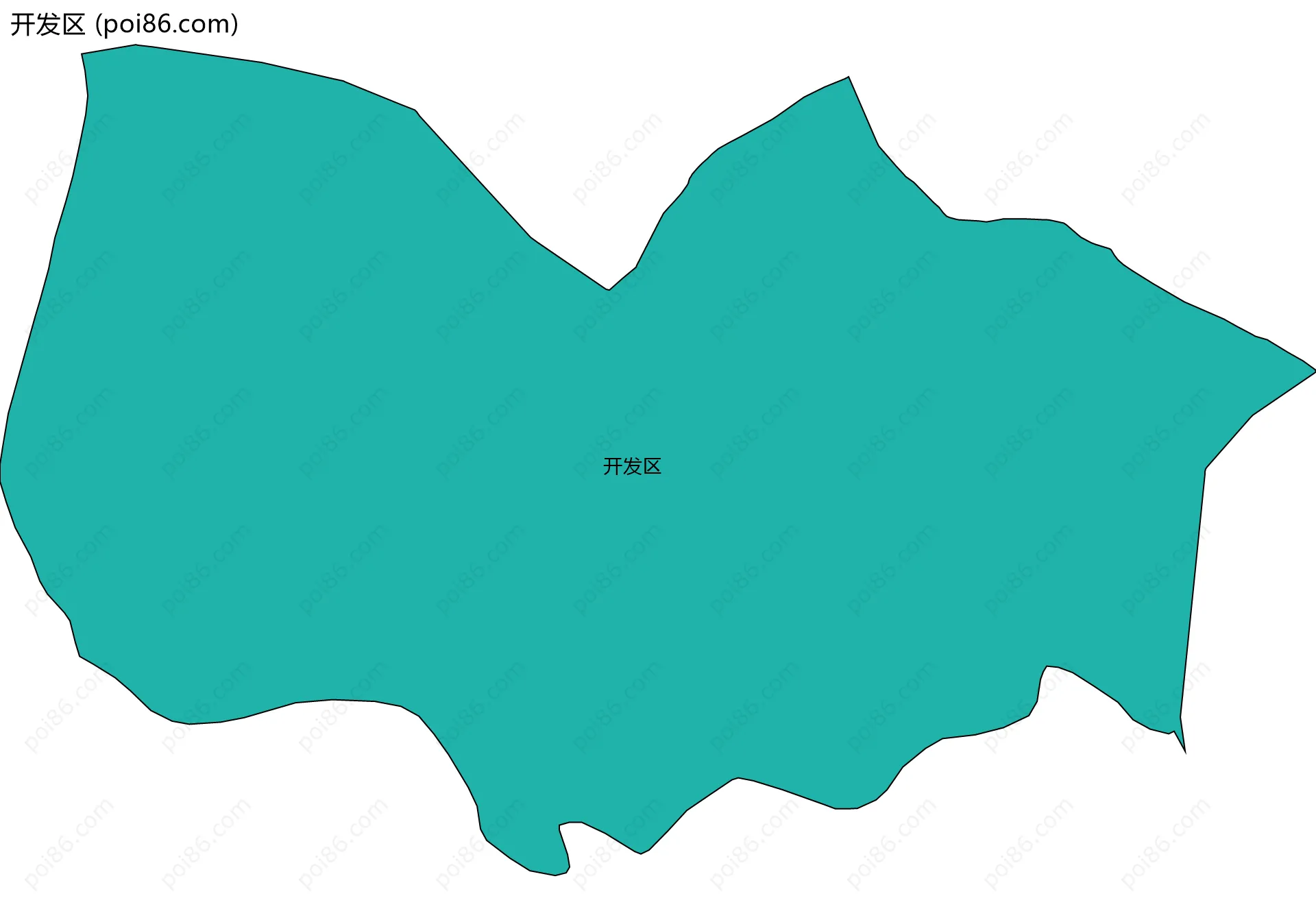 开发区边界地图