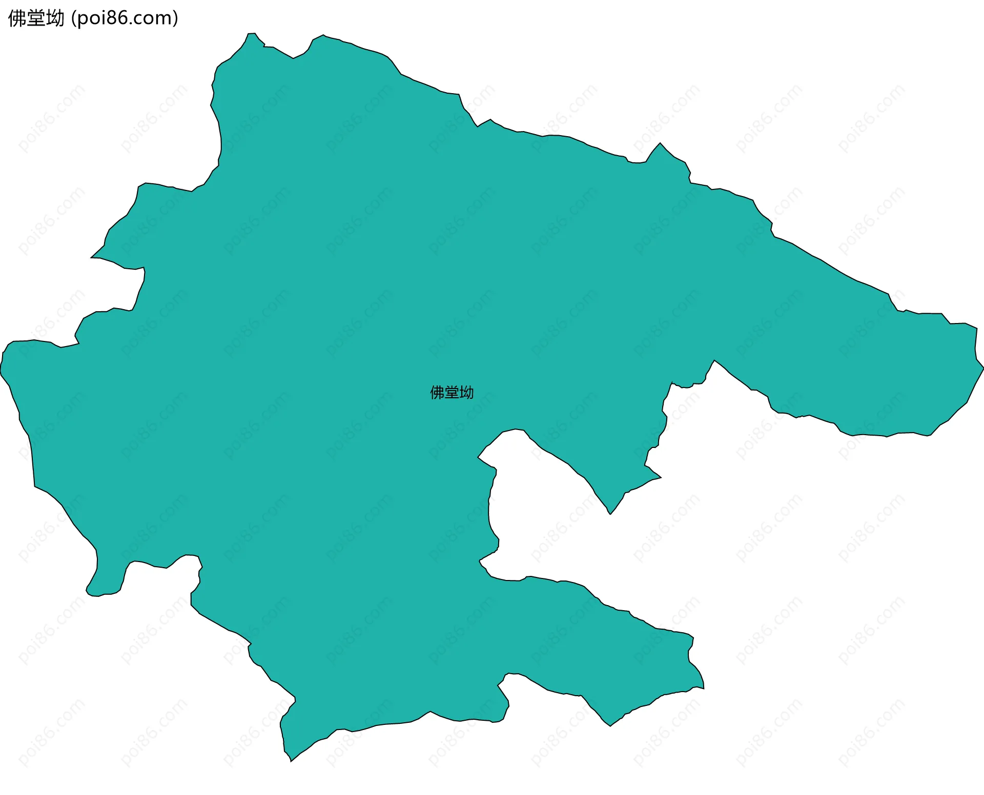 佛堂坳边界地图