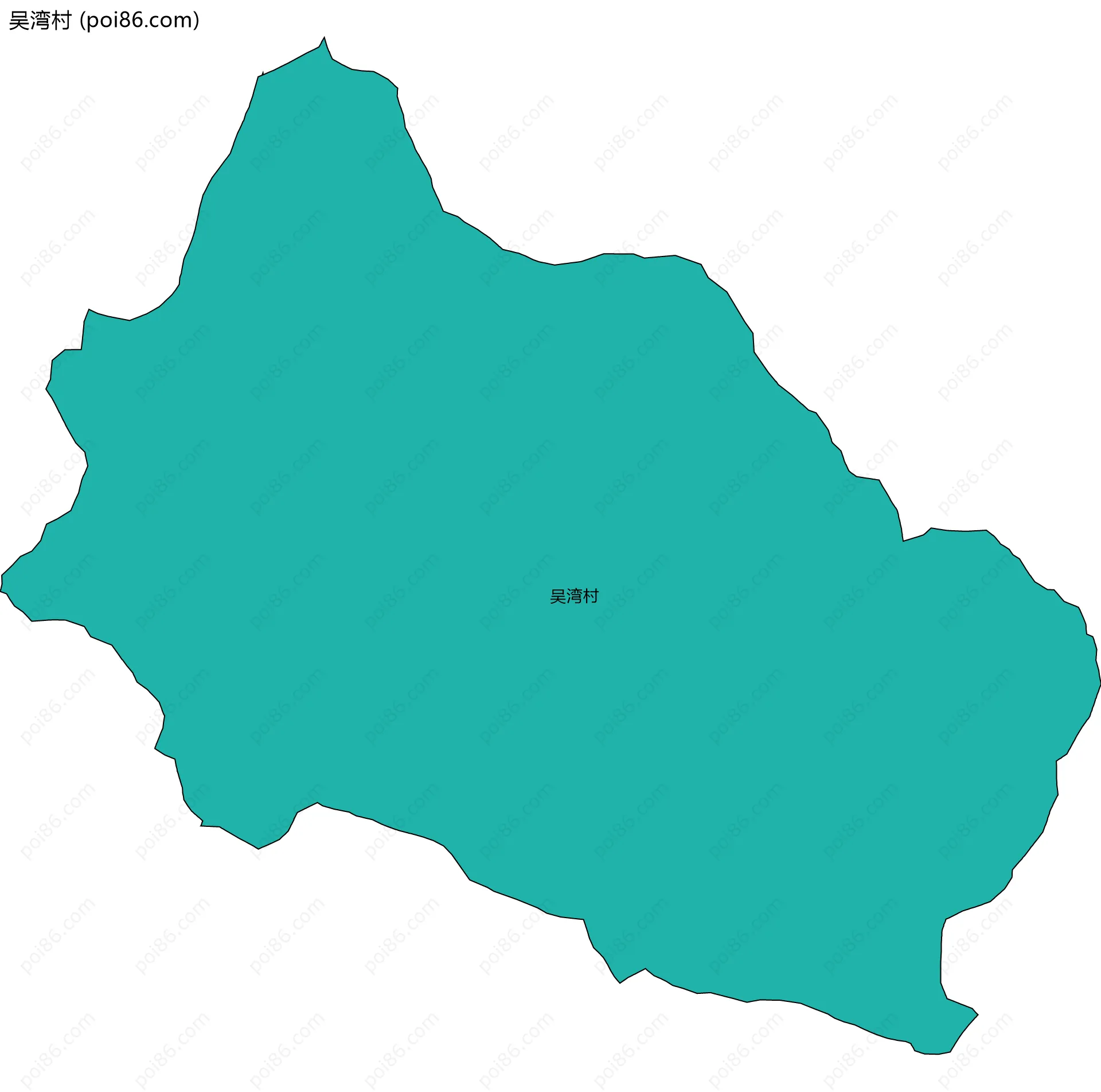 吴湾村边界地图