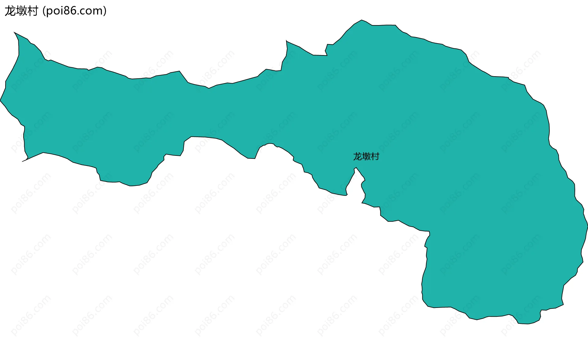 龙墩村边界地图