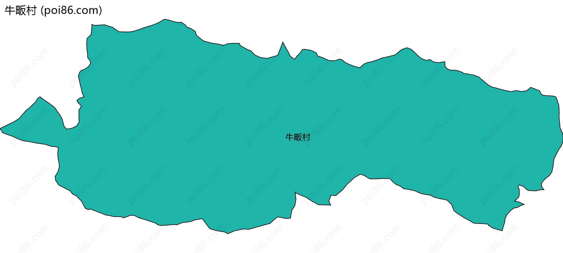 牛畈村边界地图