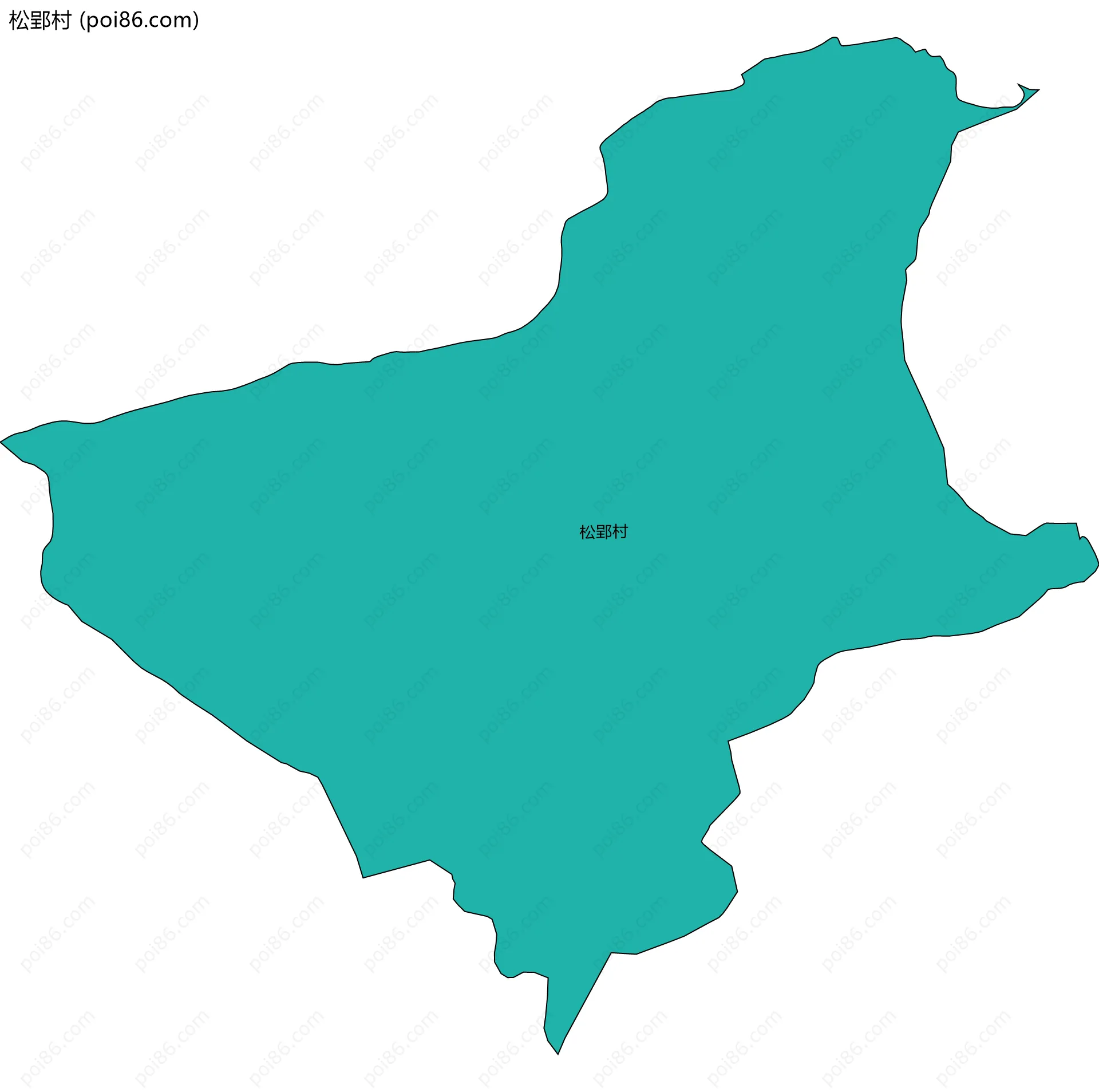 松郢村边界地图