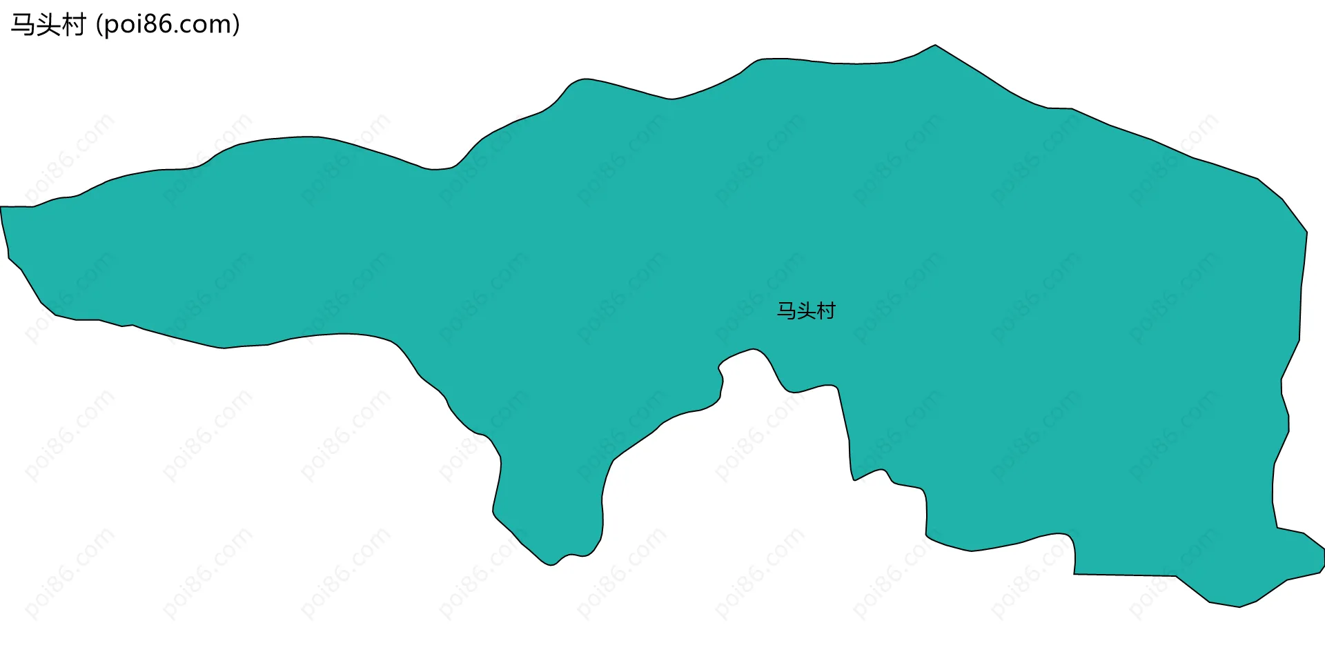 马头村边界地图