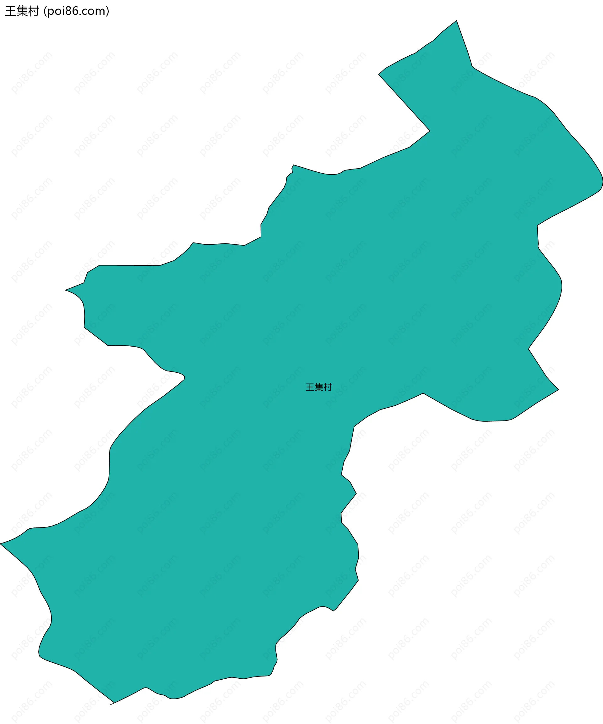 王集村边界地图
