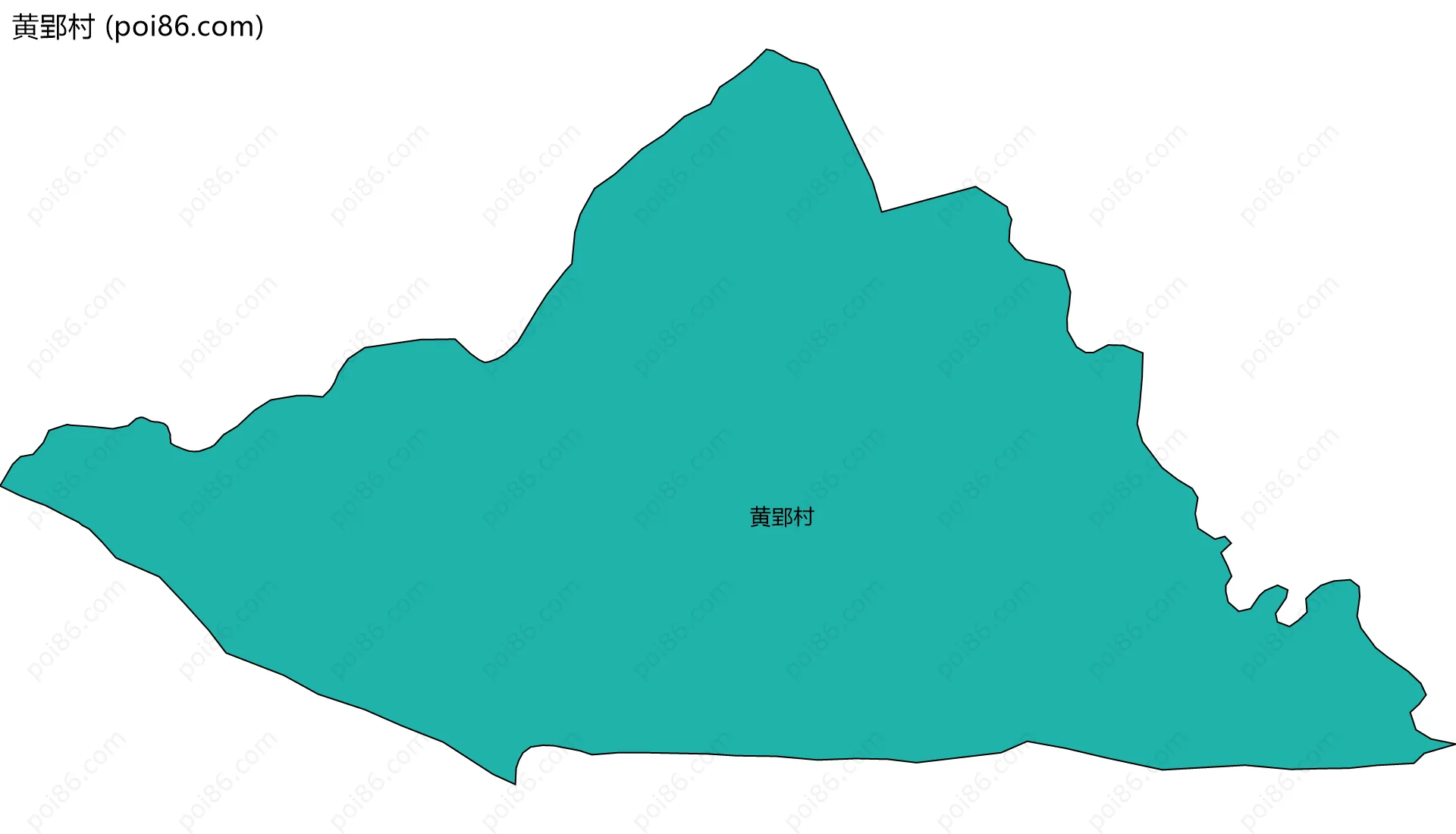 黄郢村边界地图