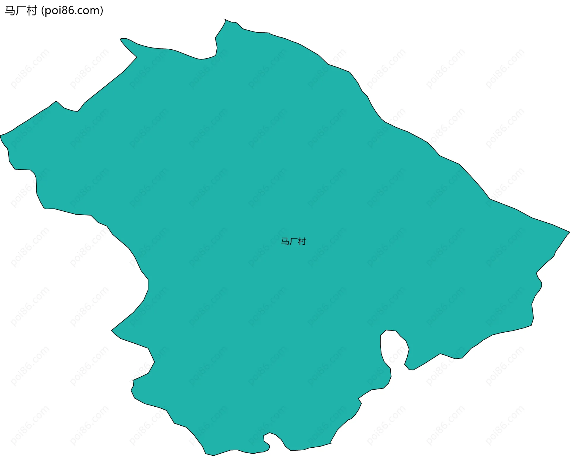 马厂村边界地图