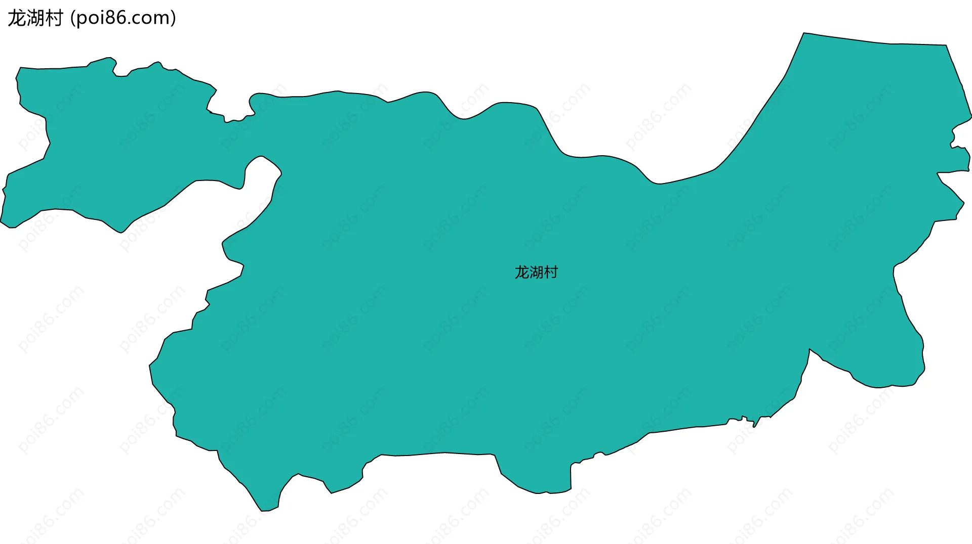 龙湖村边界地图