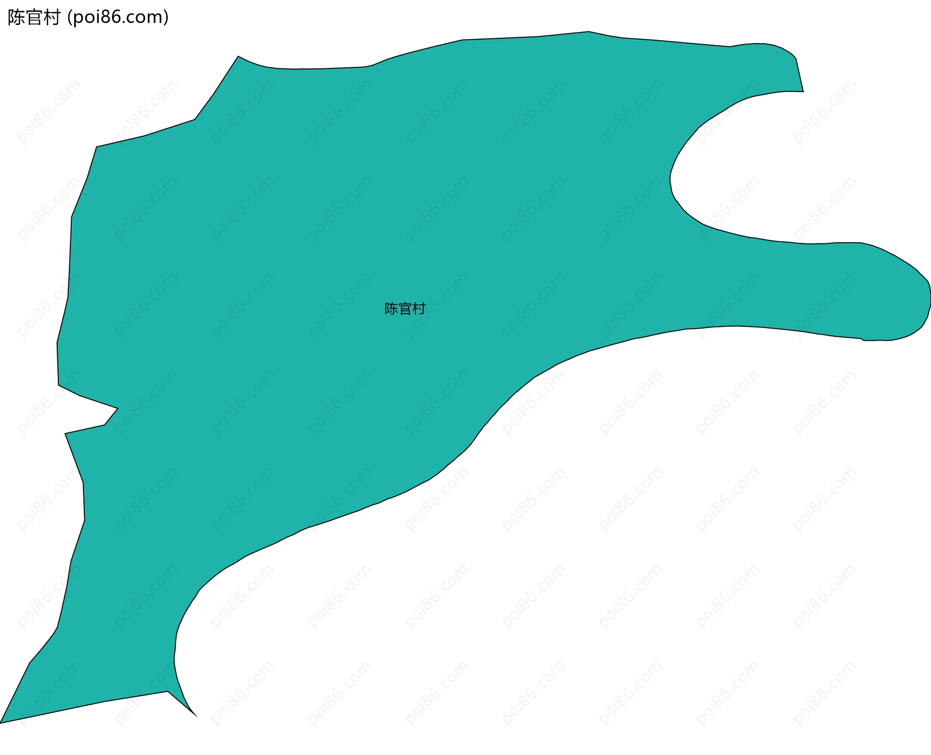 陈官村边界地图