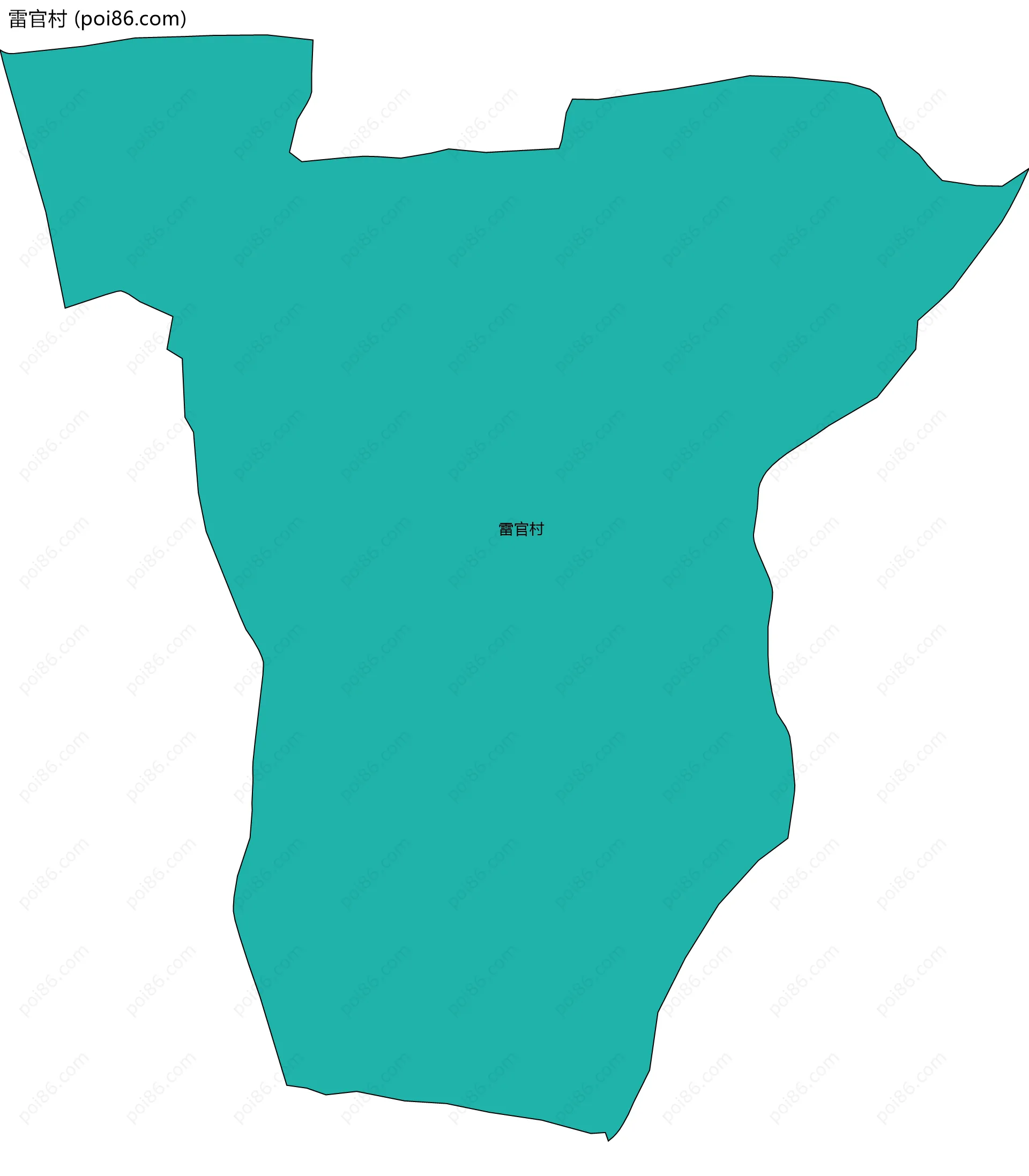 雷官村边界地图