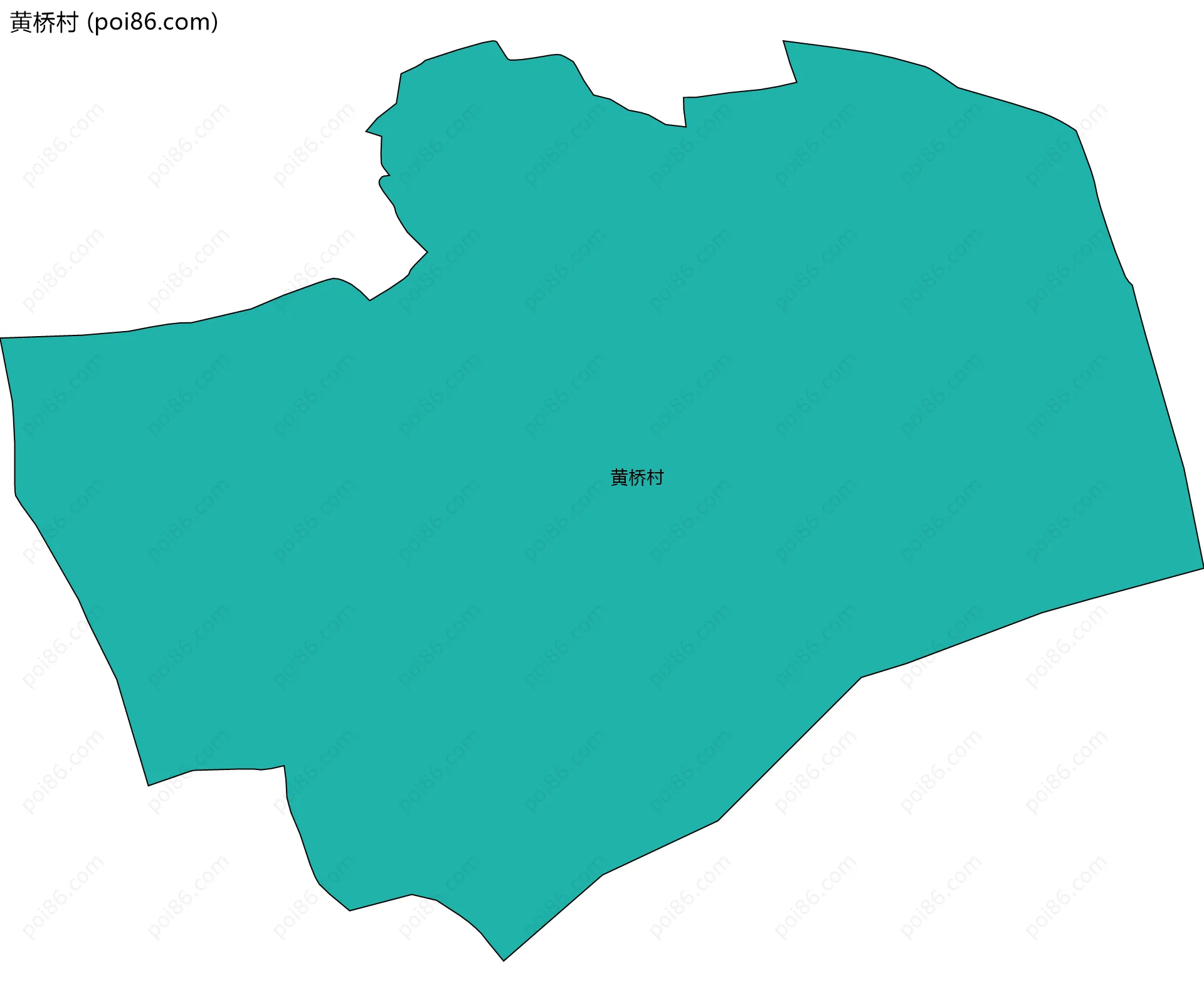 黄桥村边界地图