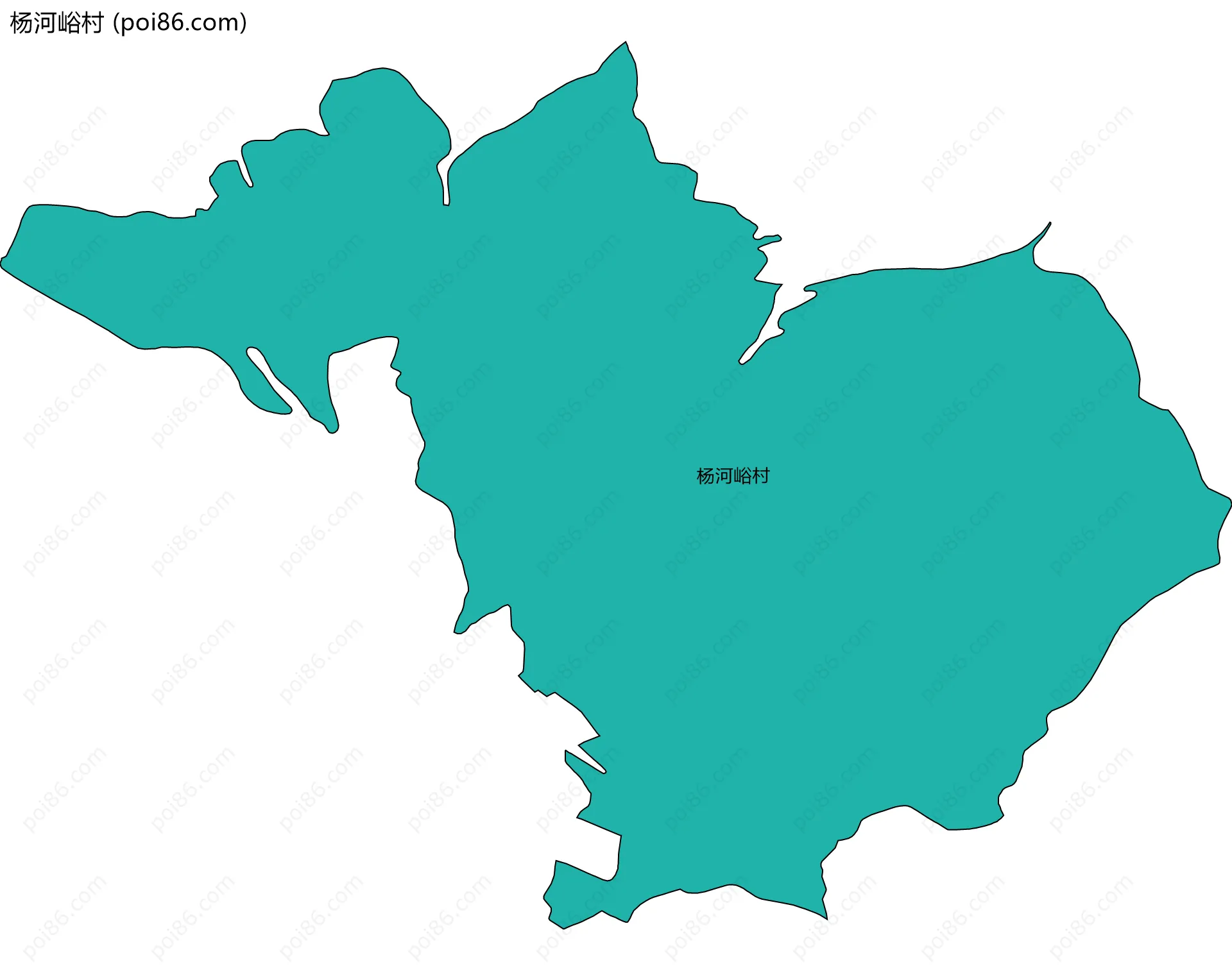 杨河峪村边界地图