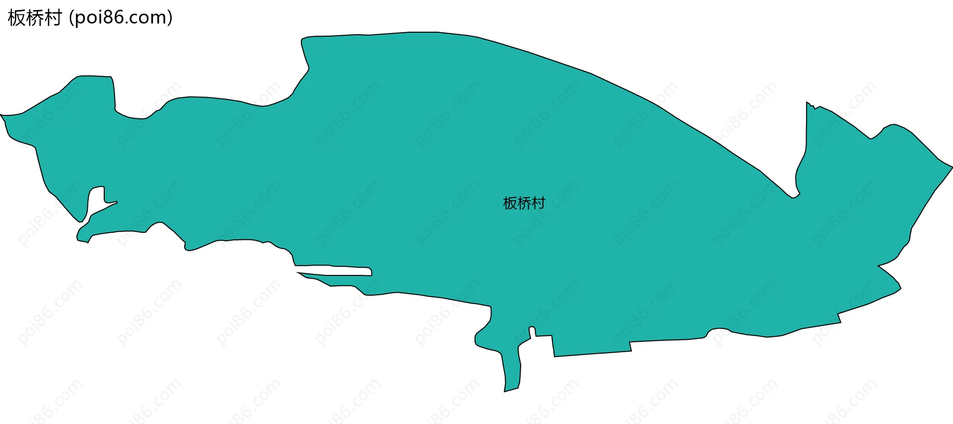 板桥村边界地图